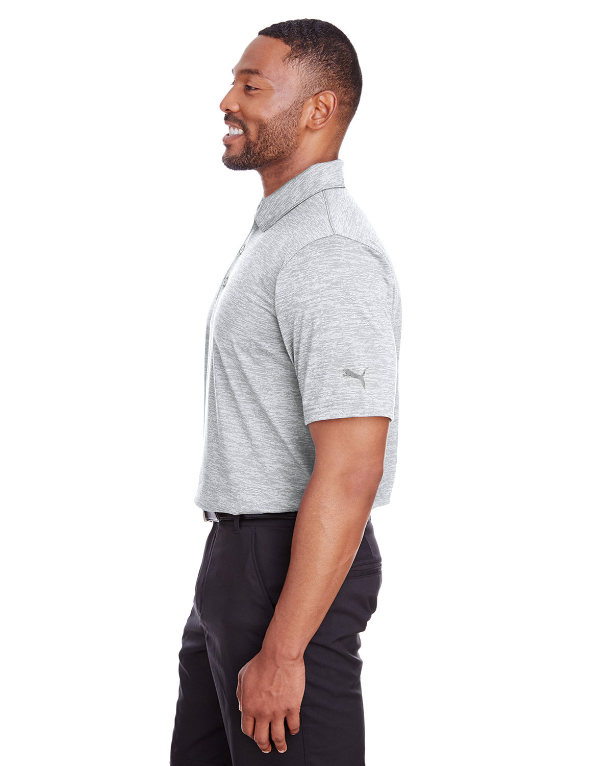 596801 Puma Mens Icon Heather Polo - Siide Image