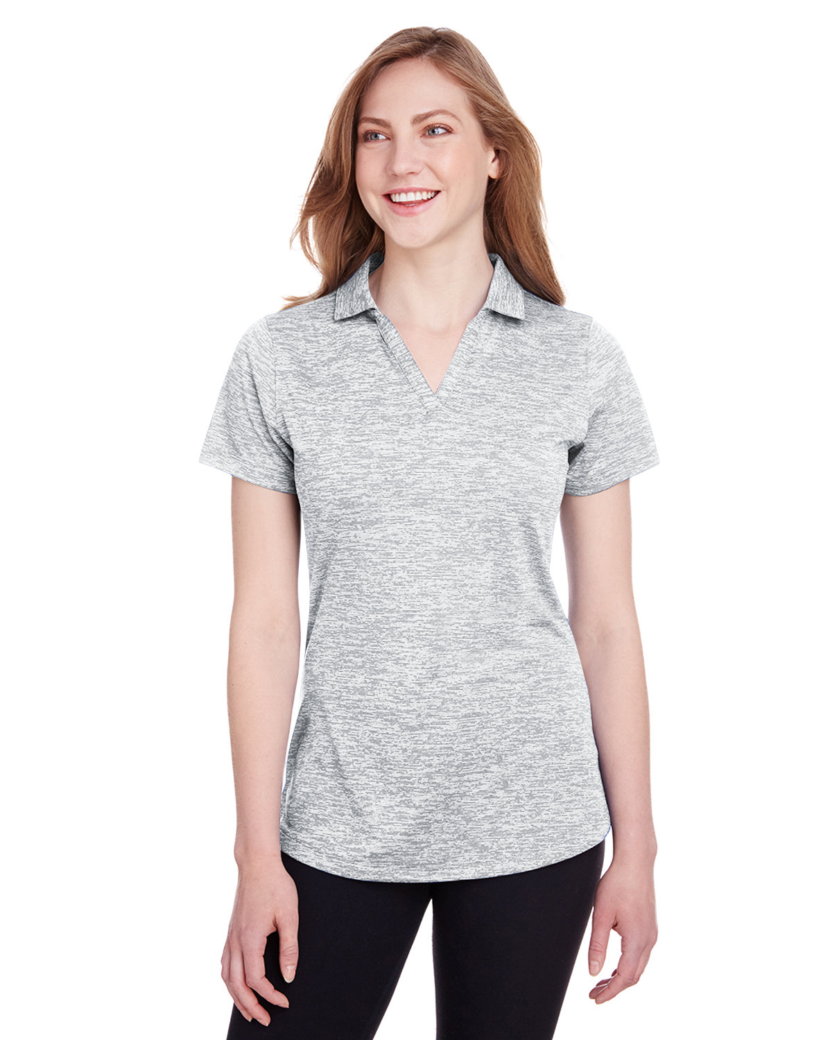 596802 Puma Ladies Icon Heather Polo Zoom Image