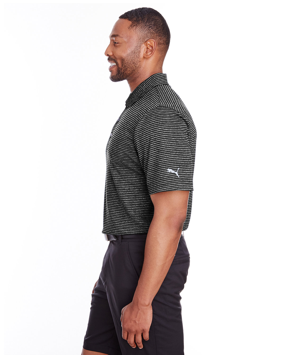 596804 Puma Mens Performance Stripe Polo 596804 Puma Mens Performance Stripe Polo - Siide Image