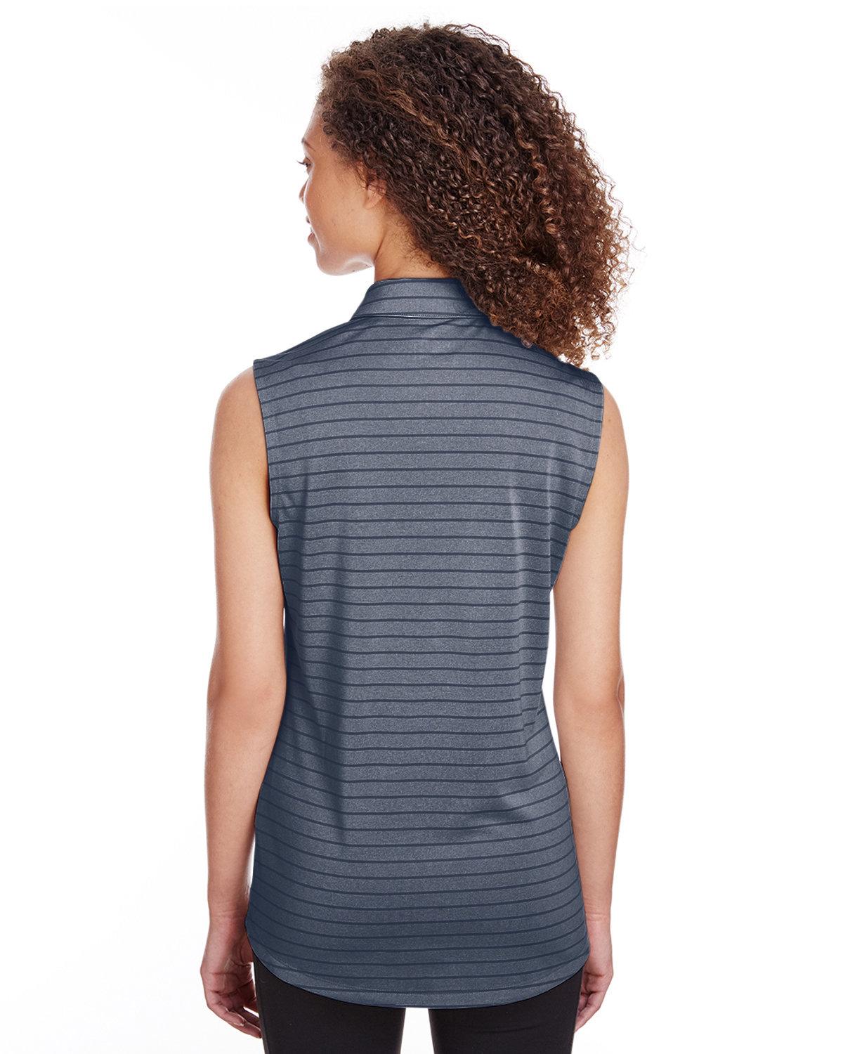 597222 Puma Ladies Rotation Stripe Sleeveless Polo - Back Image