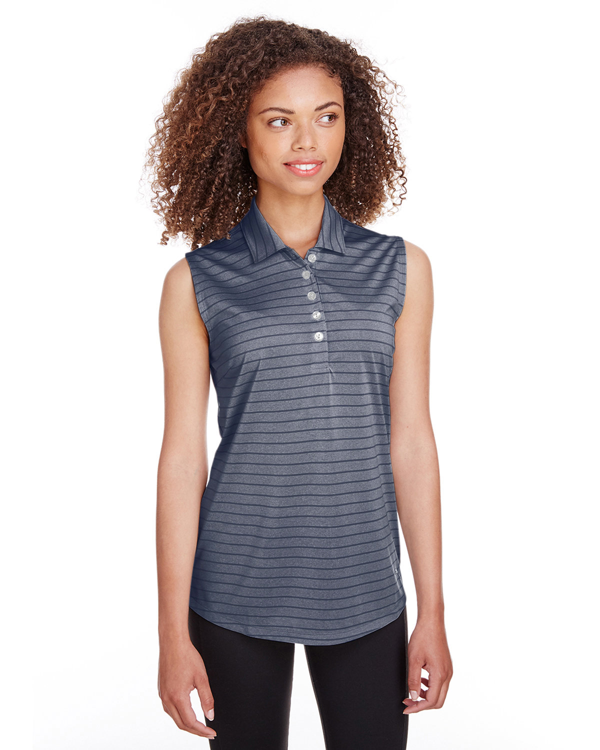 597222 Puma Ladies Rotation Stripe Sleeveless Polo