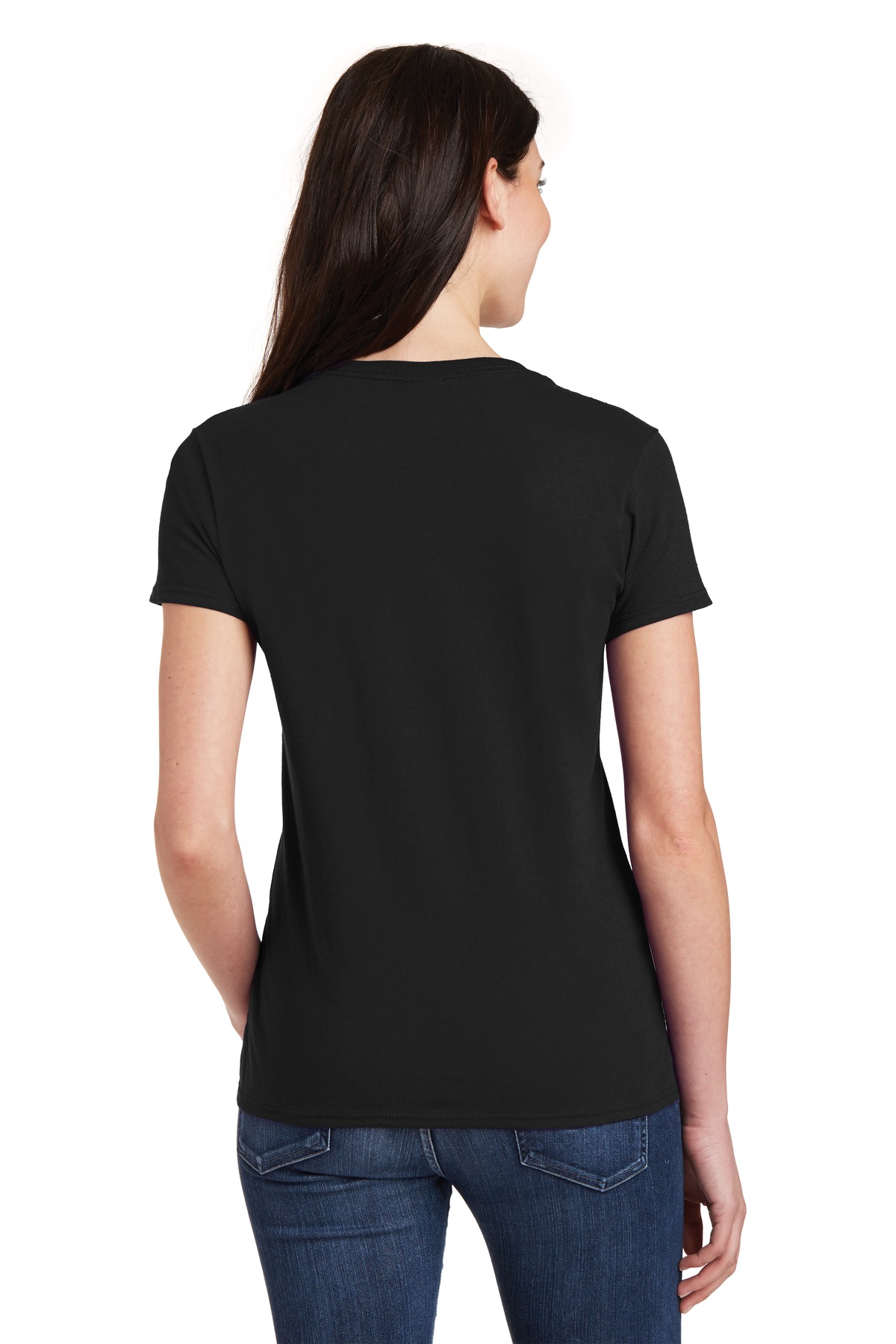 5V00L Gildan Heavy Cotton Women’s V-Neck T-Shirt 5V00L Gildan Heavy Cotton Women’s V-Neck T-Shirt - Back Image