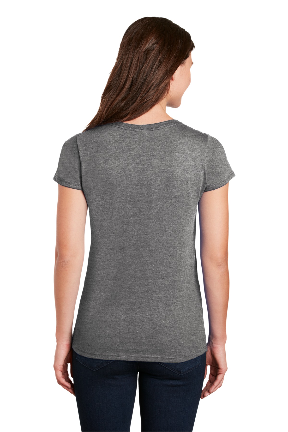 5V00L Gildan Heavy Cotton Women’s V-Neck T-Shirt 5V00L Gildan Heavy Cotton Women’s V-Neck T-Shirt - Back Image