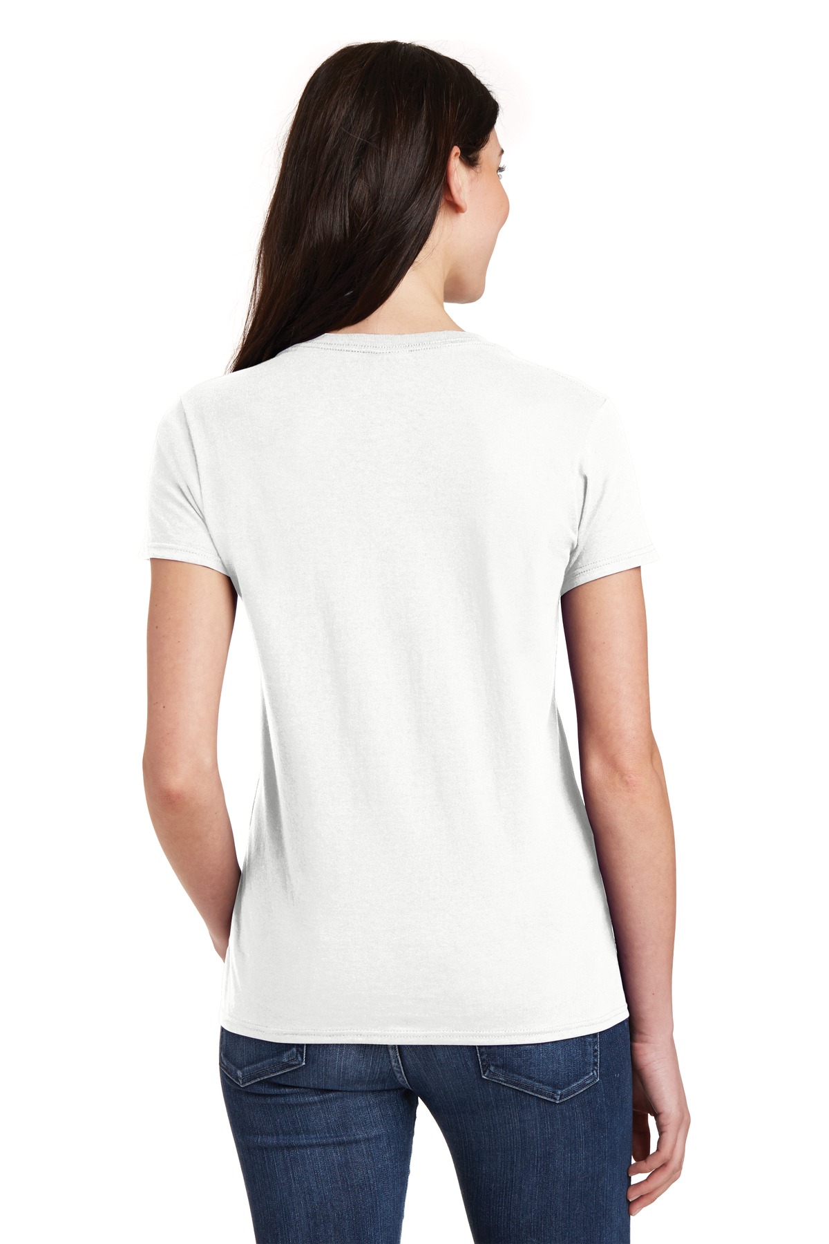 5V00L Gildan Heavy Cotton Women’s V-Neck T-Shirt 5V00L Gildan Heavy Cotton Women’s V-Neck T-Shirt - Back Image