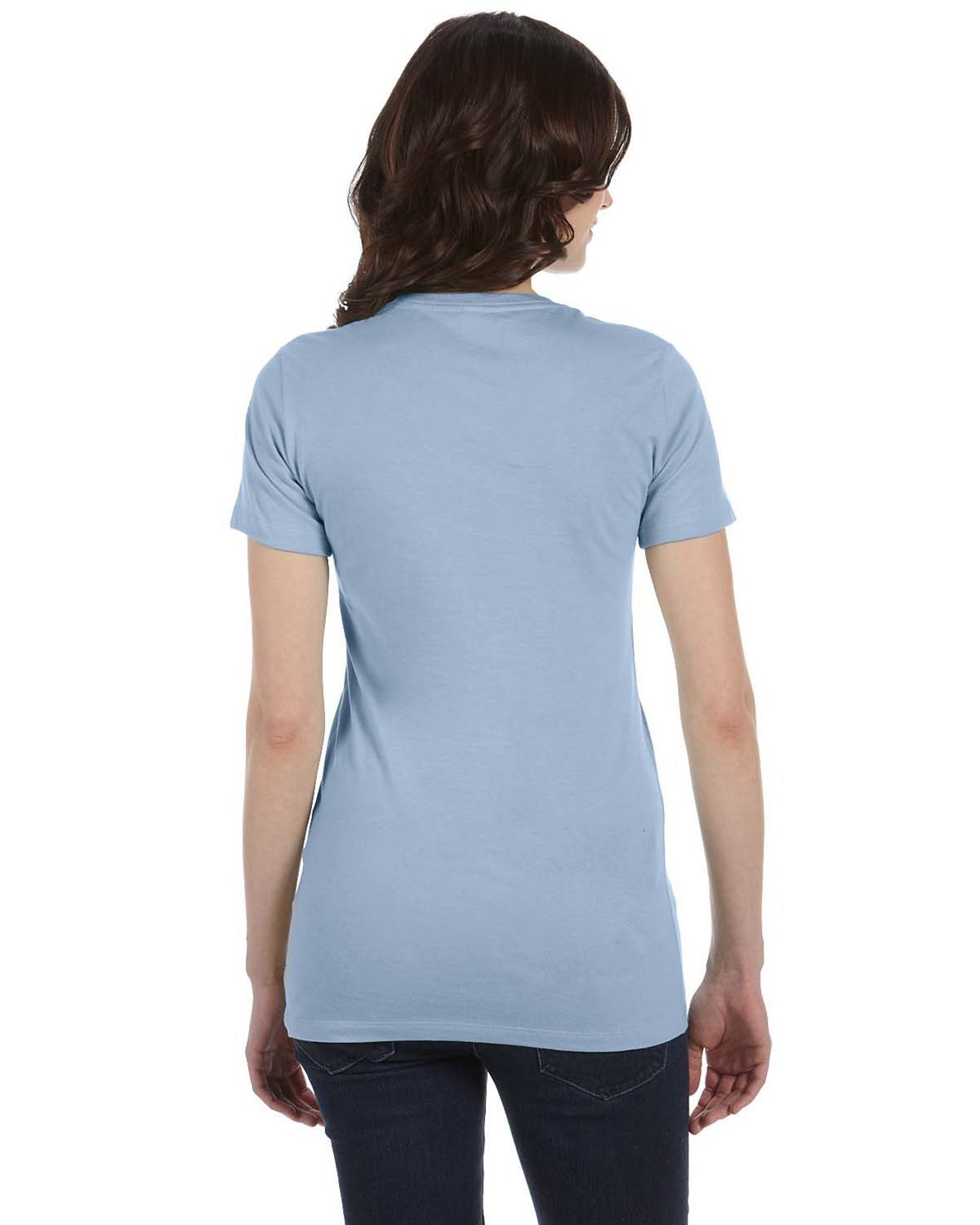 6004 Bella + Canvas Womens Slim Fit Tee - Back Image