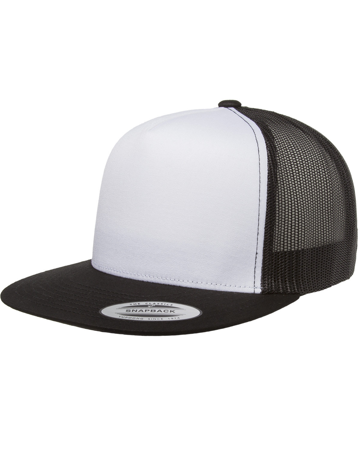 6006W Yupoong Adult Classic Trucker with White Front Panel Cap