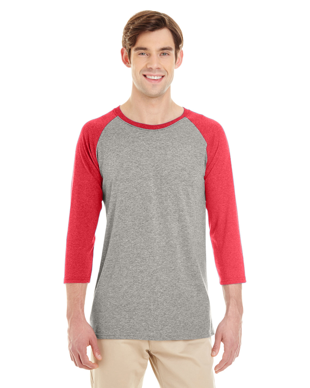 601RR Jerzees Triblend Three-Quarter Raglan Baseball T-Shirt