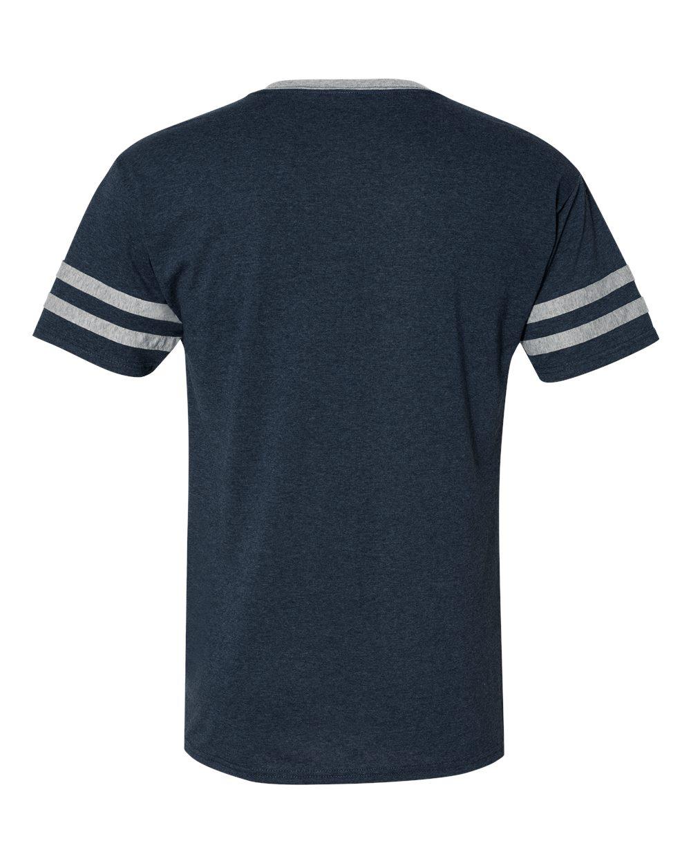 602MR Jerzees Triblend Varsity Ringer T-Shirt - Back Image