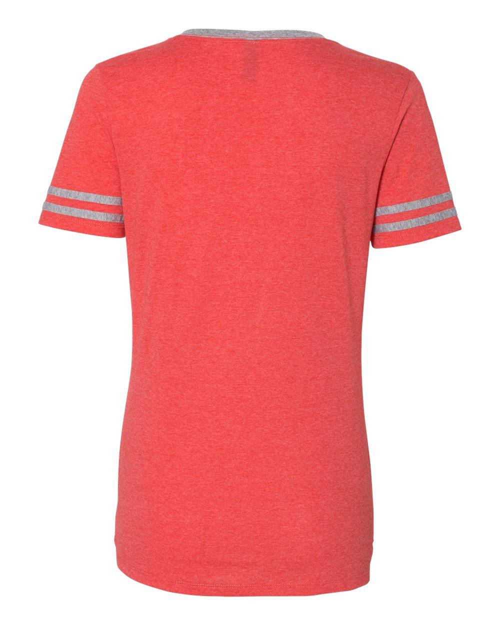 602WVR Jerzees Womens Varsity Triblend V-Neck T-Shirt - Back Image