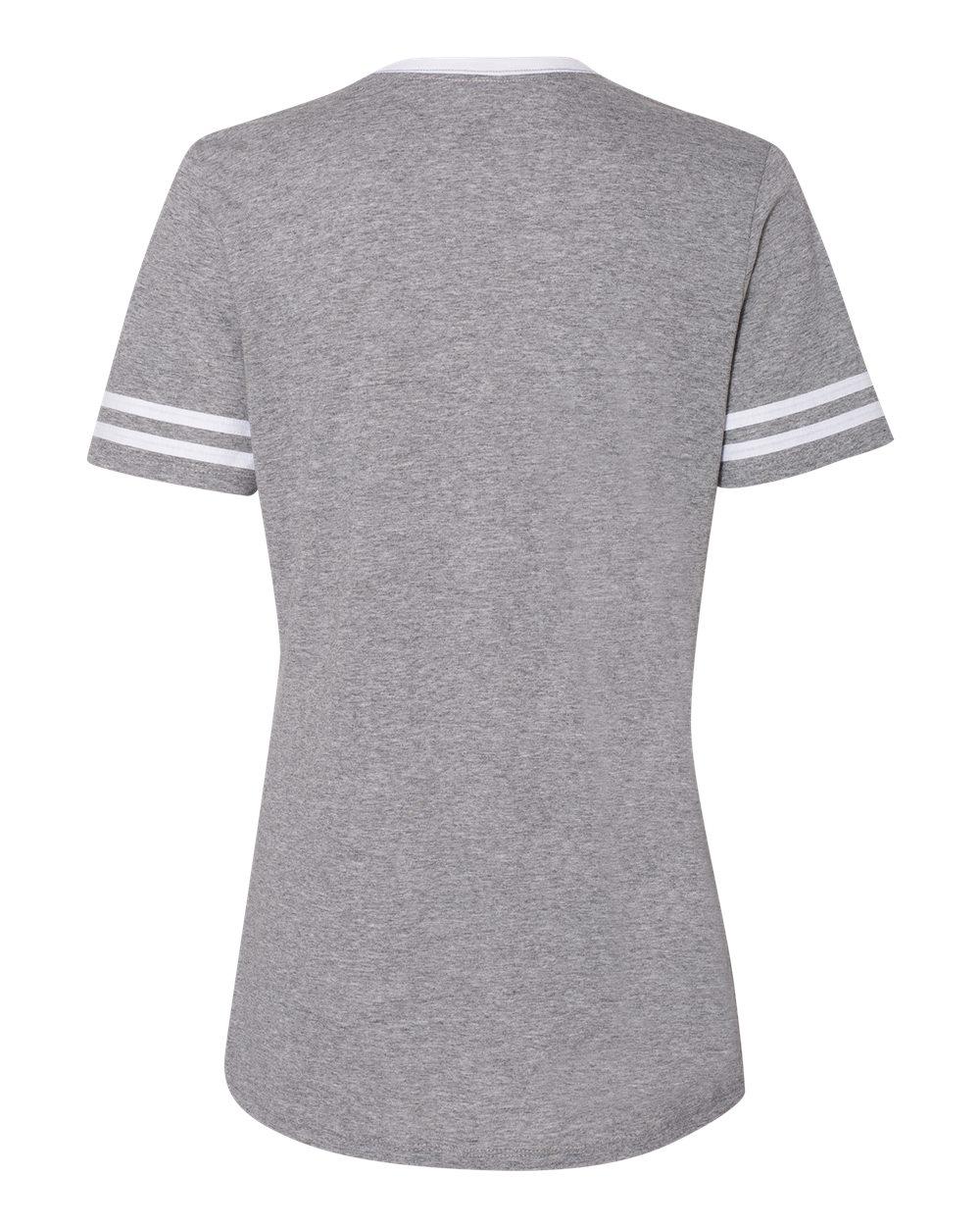 602WVR Jerzees Womens Varsity Triblend V-Neck T-Shirt - Back Image