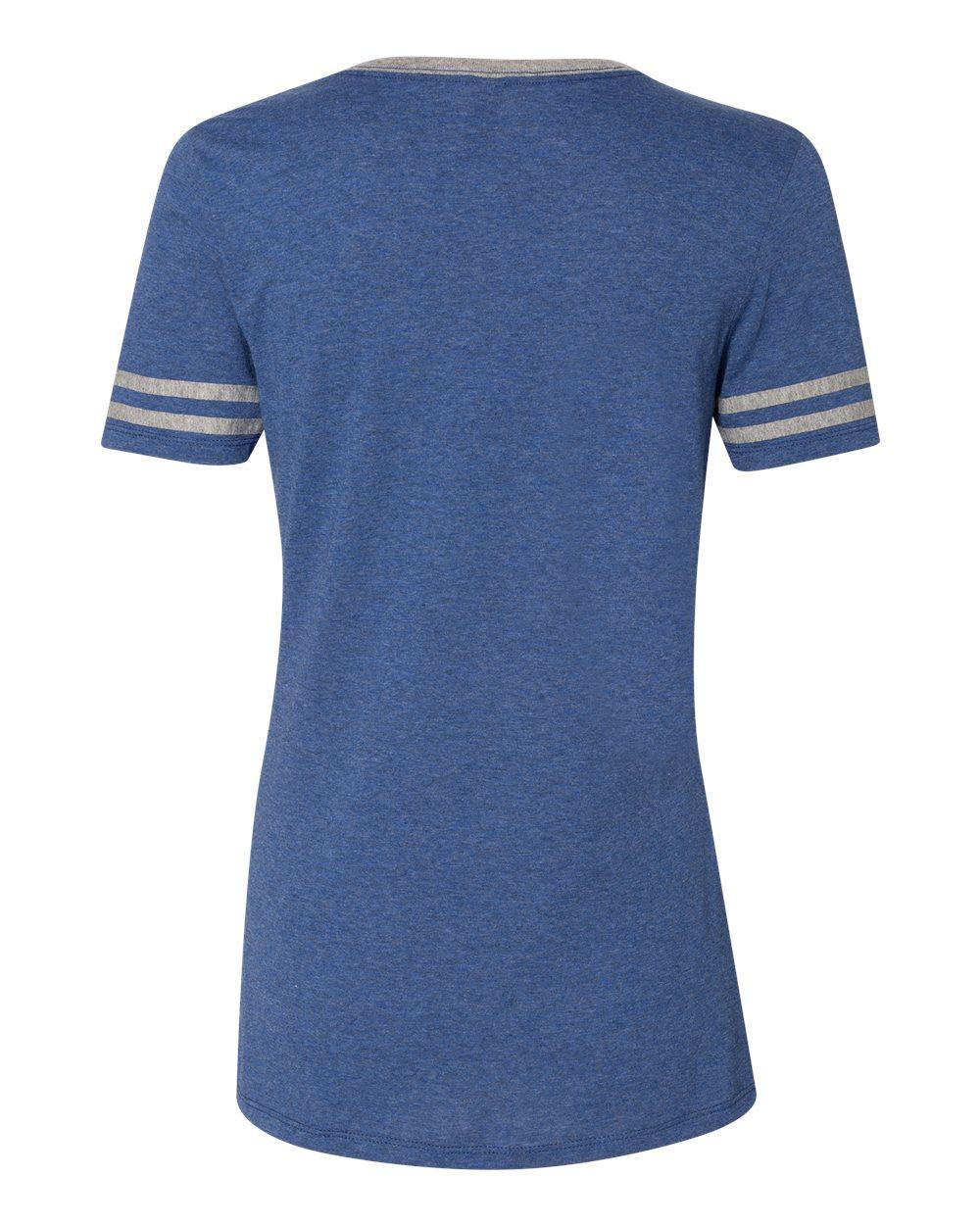 602WVR Jerzees Womens Varsity Triblend V-Neck T-Shirt 602WVR Jerzees Womens Varsity Triblend V-Neck T-Shirt - Back Image