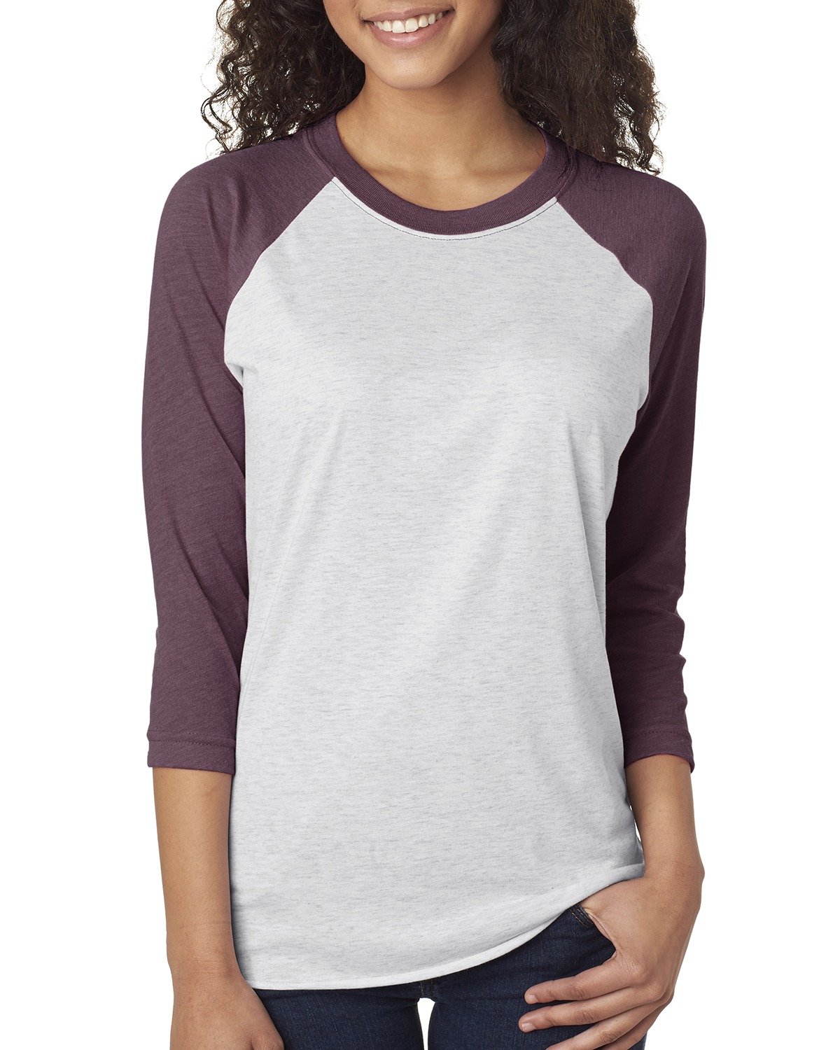 6051 Next Level Unisex Triblend Three-Quarter Sleeve Raglan 6051 Next Level Unisex Triblend Three-Quarter Sleeve Raglan
