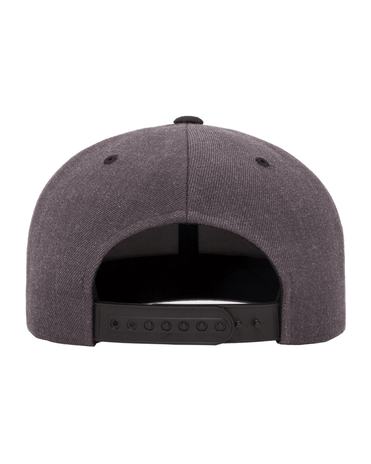 6089MT Yupoong Adult 6-Panel Structured Flat Visor Classic Two-Tone Snapback - Back Image
