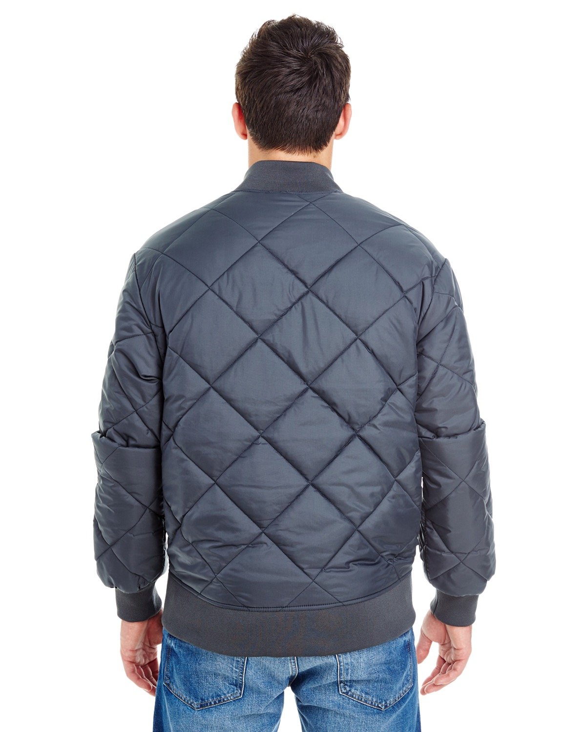 61242 Dickies Unisex Diamond Quilted Nylon Jacket - Back Image