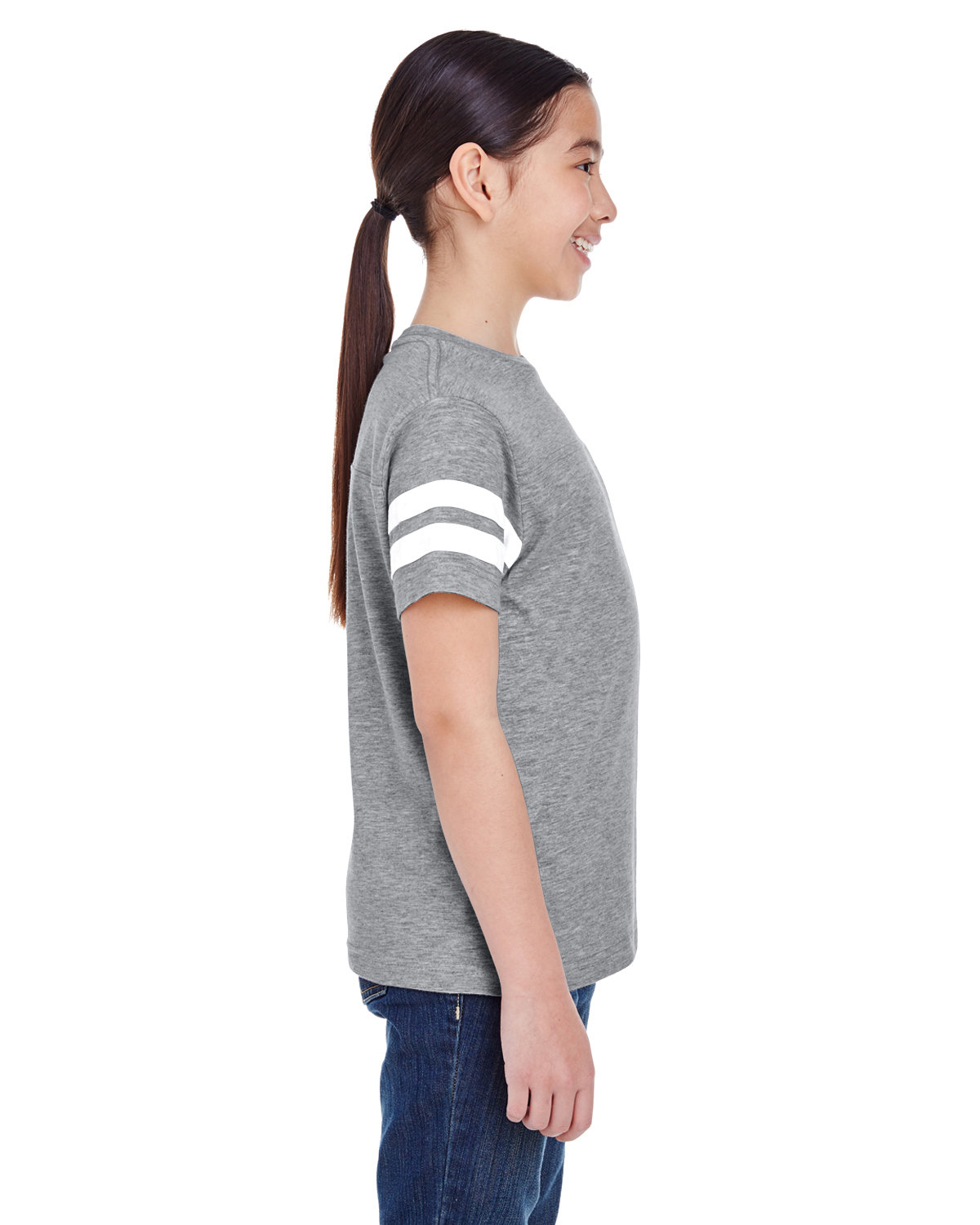 6137 LAT Youth Football Fine Jersey Tee - Siide Image