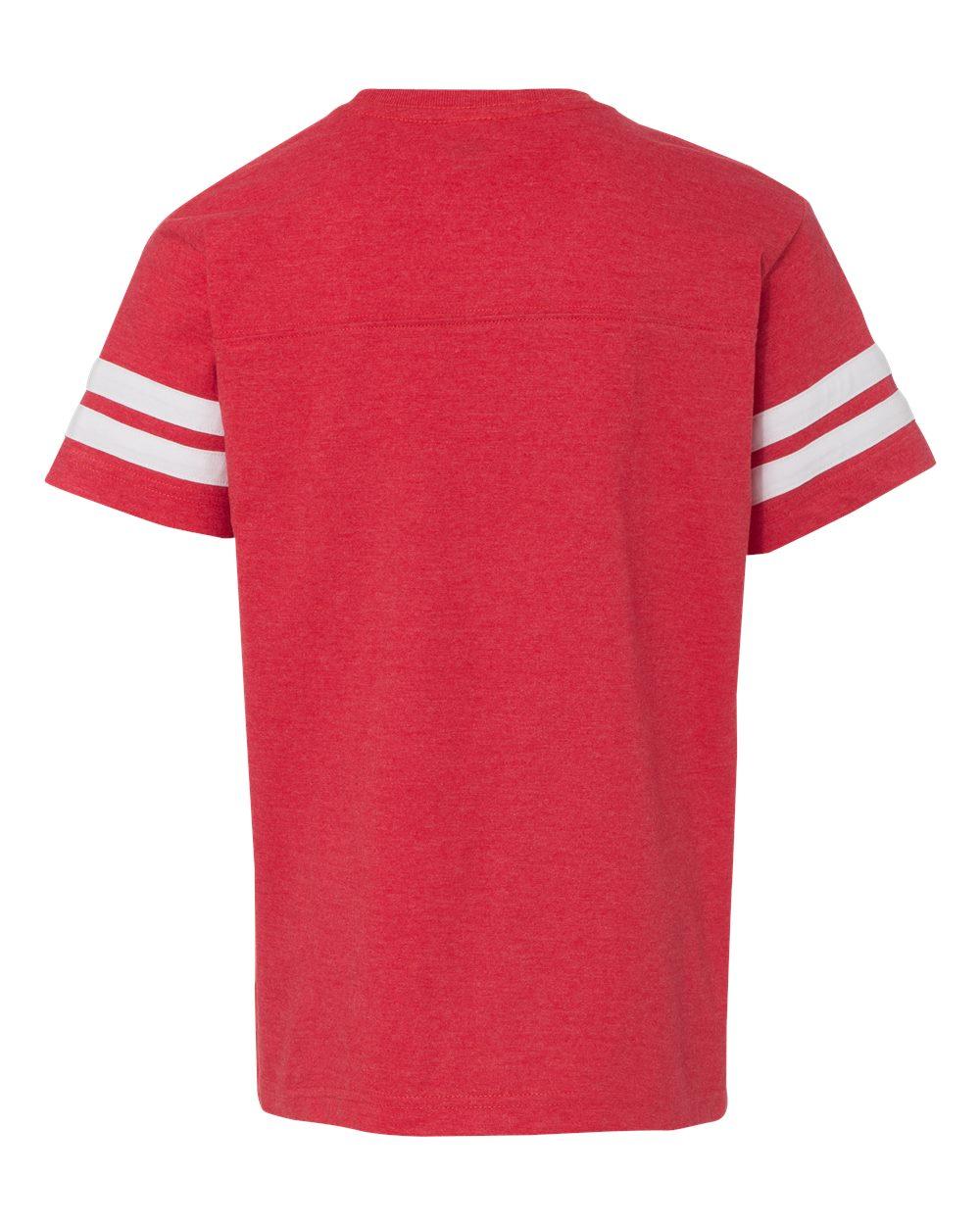 6137 LAT Youth Football Fine Jersey Tee 6137 LAT Youth Football Fine Jersey Tee - Back Image