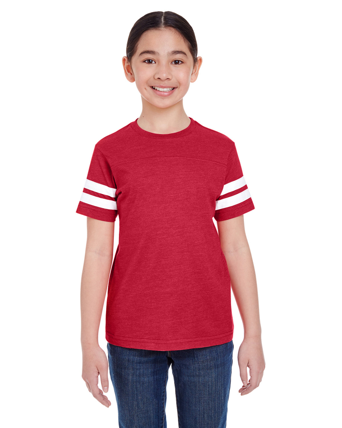 6137 LAT Youth Football Fine Jersey Tee 6137 LAT Youth Football Fine Jersey Tee