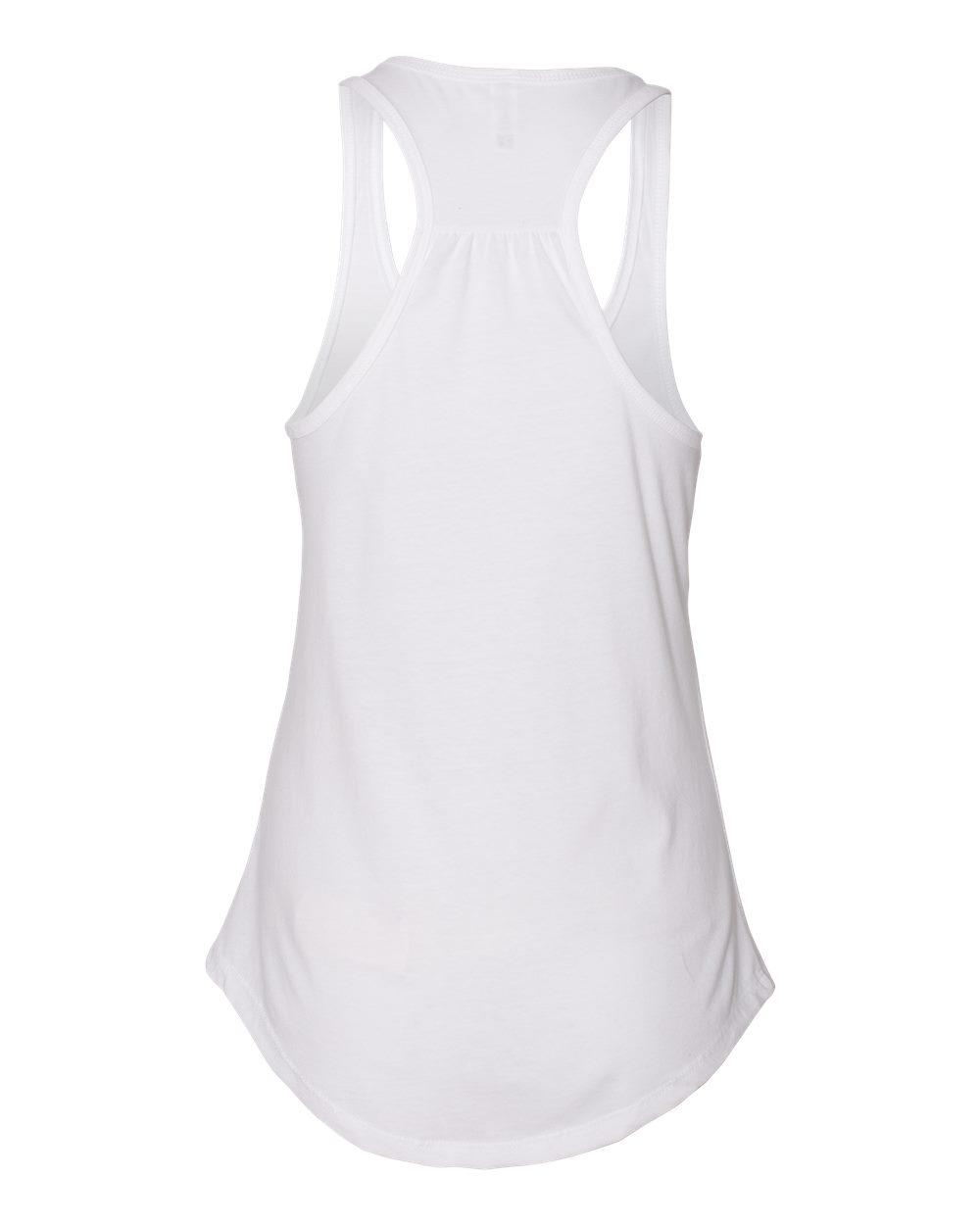 6338 Next Level Womens Gathered Racerback Tank - Back Image
