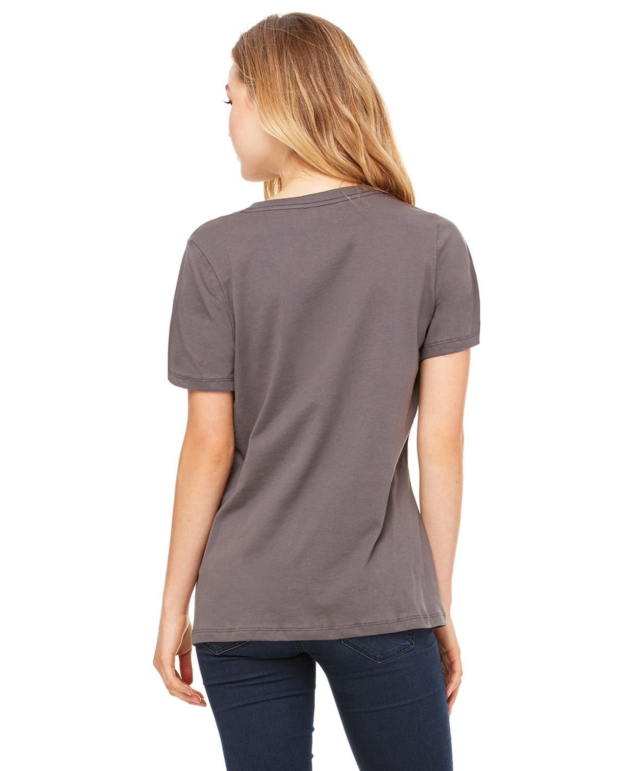 6405 Bella + Canvas Women’s Relaxed Jersey V-Neck Tee 6405 Bella + Canvas Women’s Relaxed Jersey V-Neck Tee - Back Image
