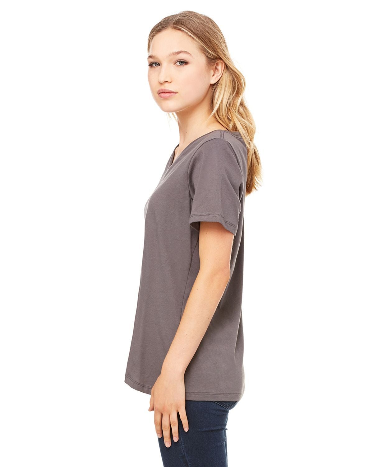 6405 Bella + Canvas Women’s Relaxed Jersey V-Neck Tee 6405 Bella + Canvas Women’s Relaxed Jersey V-Neck Tee - Siide Image