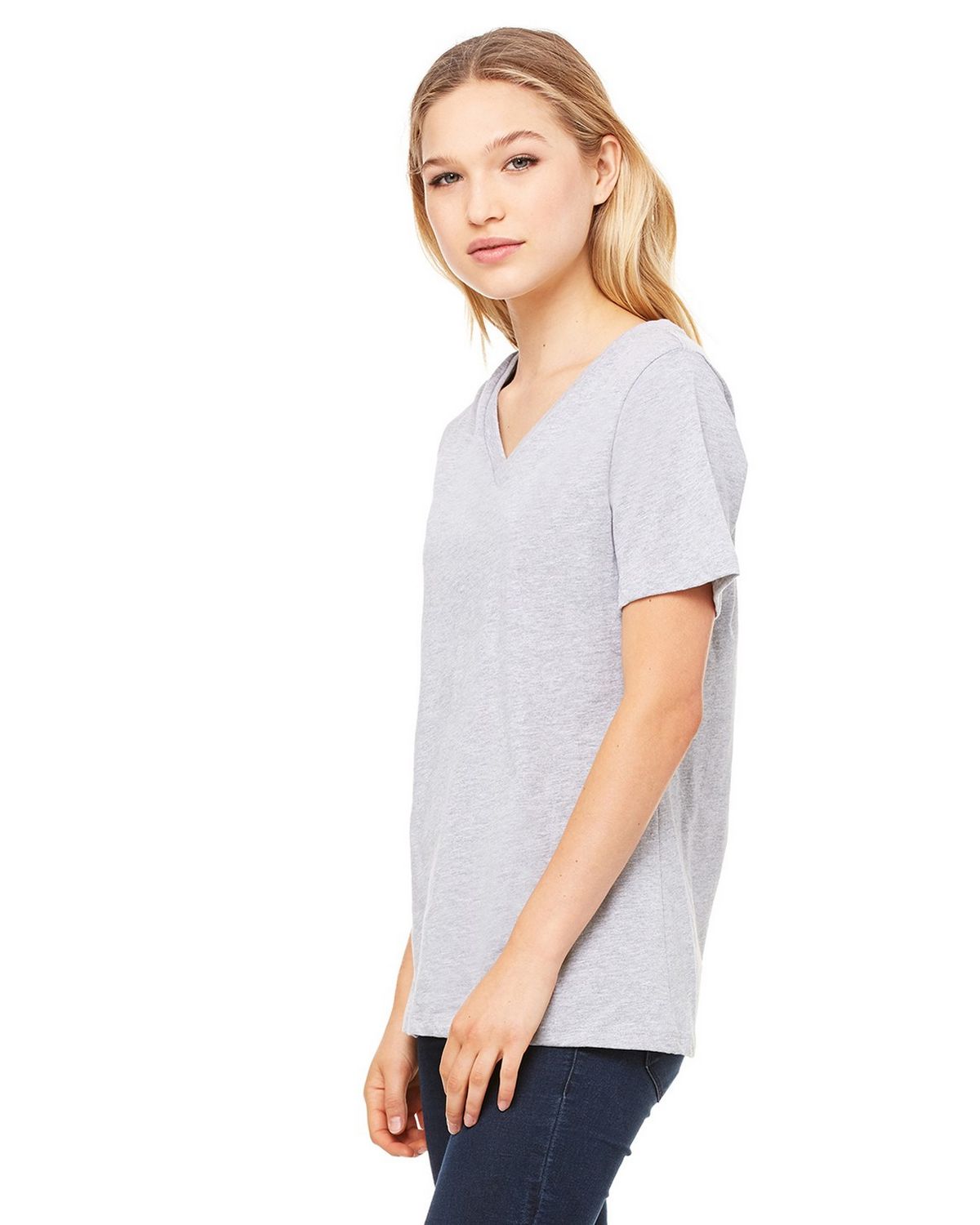 6405 Bella + Canvas Women’s Relaxed Jersey V-Neck Tee 6405 Bella + Canvas Women’s Relaxed Jersey V-Neck Tee - Siide Image