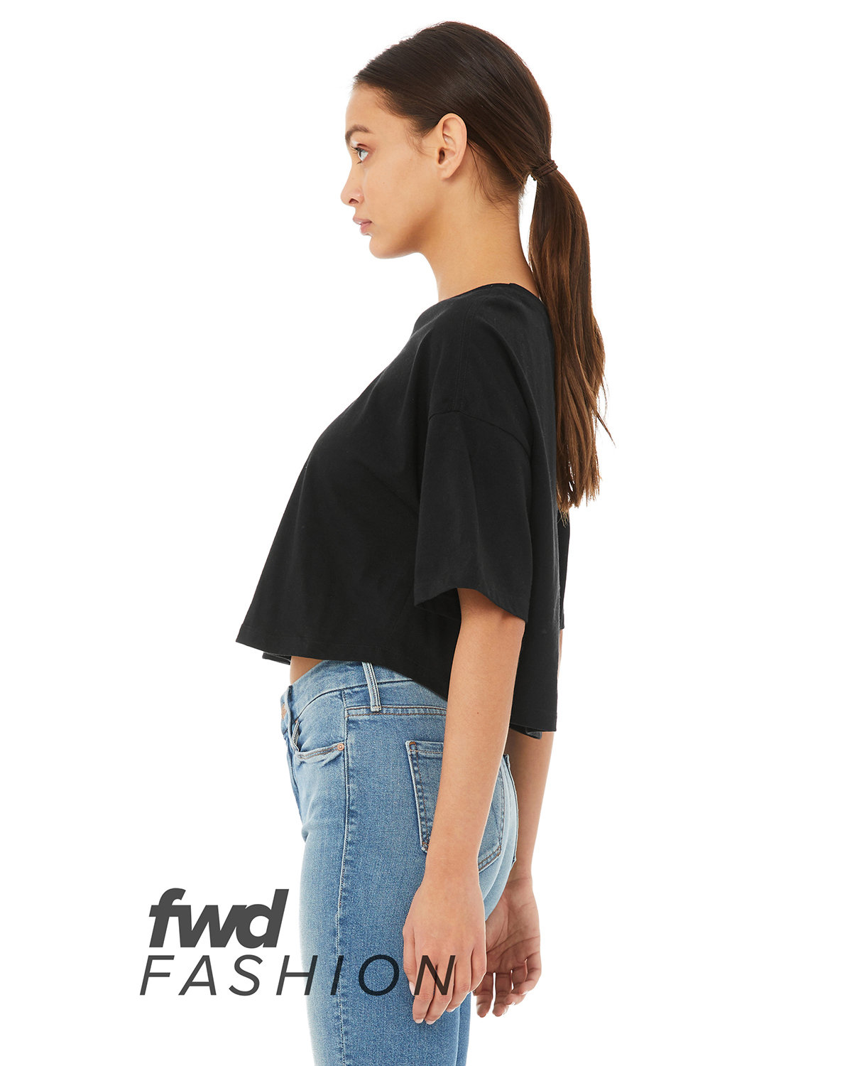 6482 Bella + Canvas FWD Fashion Womens Jersey Cropped Tee - Siide Image