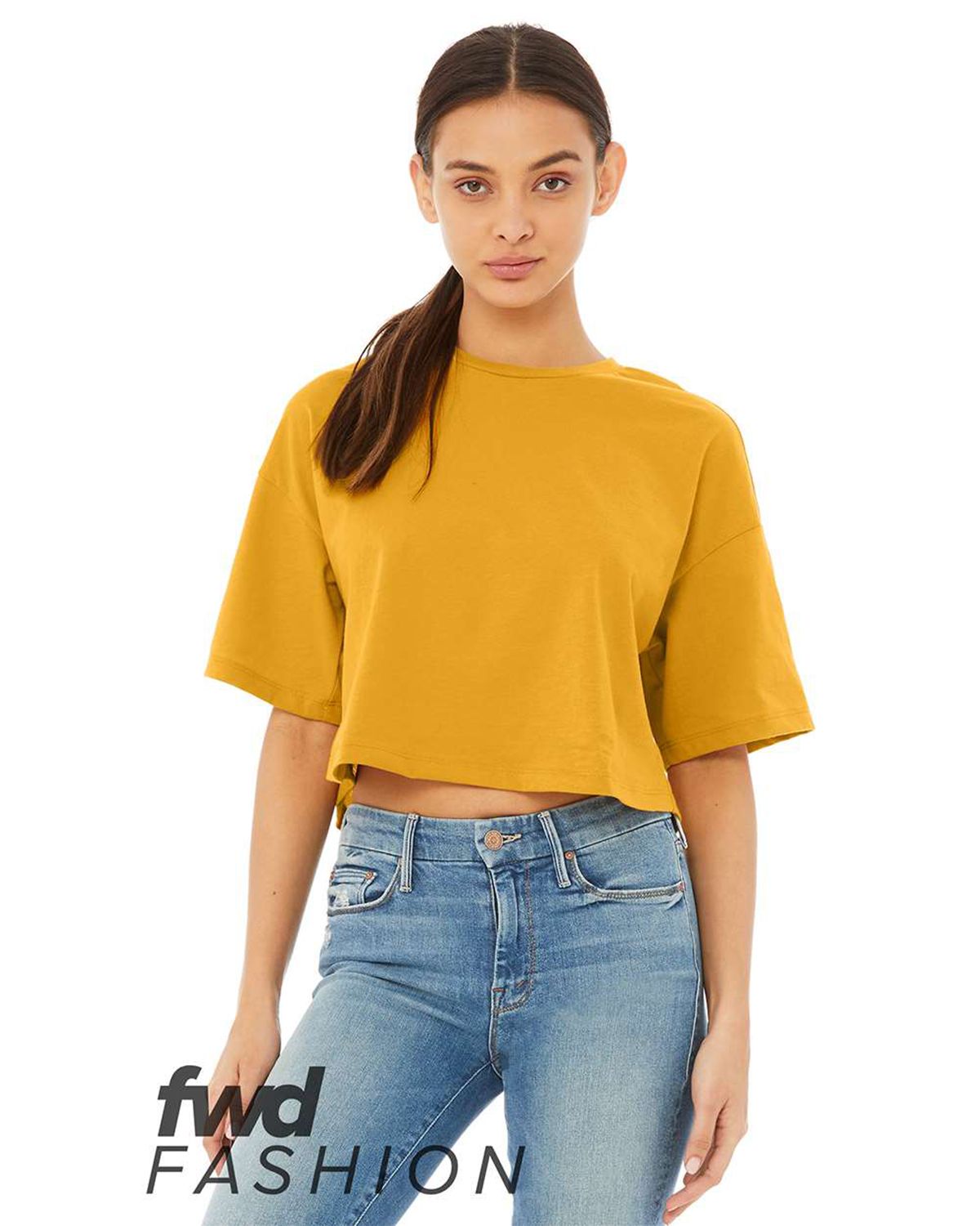 6482 Bella + Canvas FWD Fashion Womens Jersey Cropped Tee