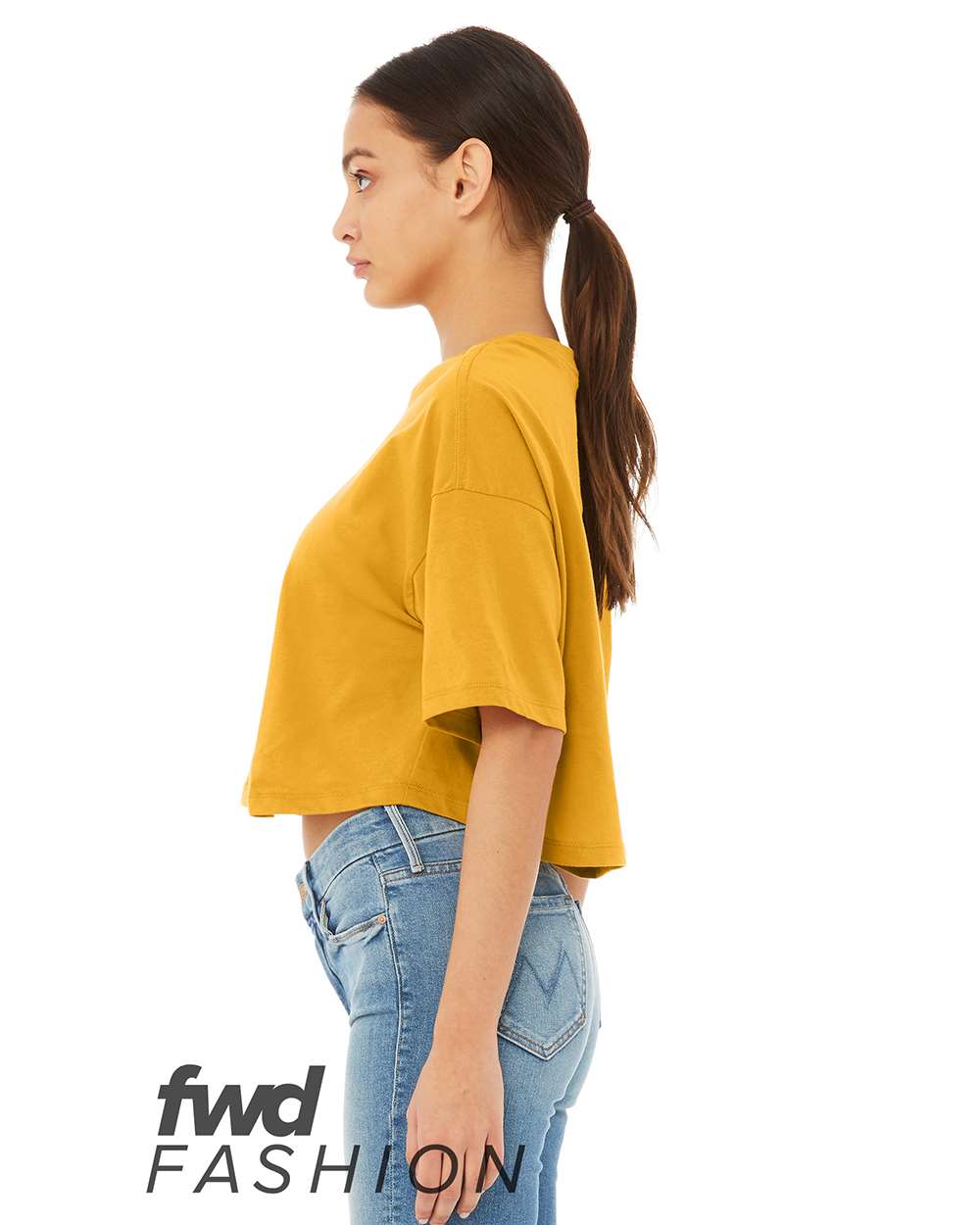 6482 Bella + Canvas FWD Fashion Womens Jersey Cropped Tee - Siide Image