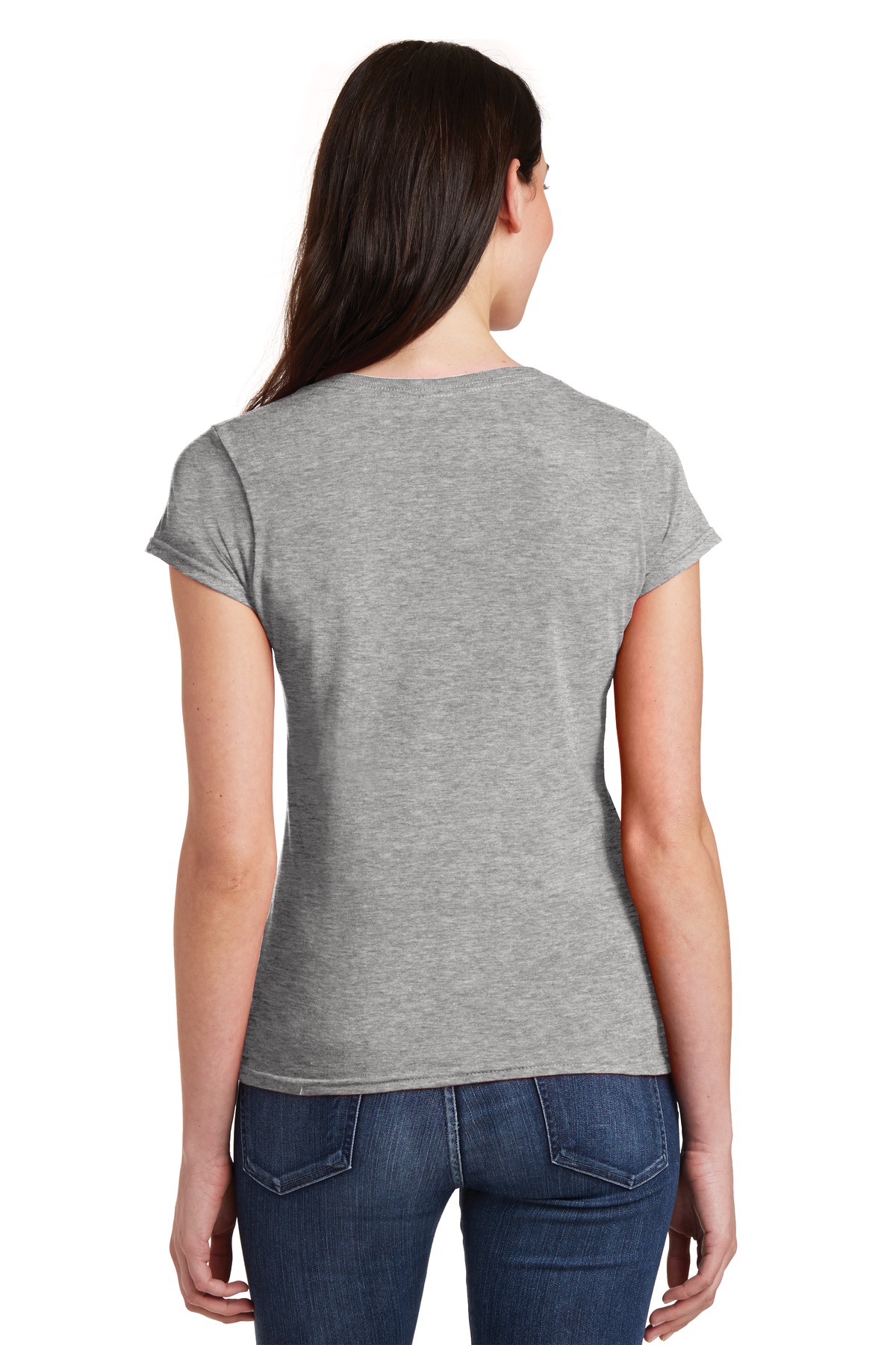 64V00L Gildan Softstyle Women’s V-Neck T-Shirt 64V00L Gildan Softstyle Women’s V-Neck T-Shirt - Back Image