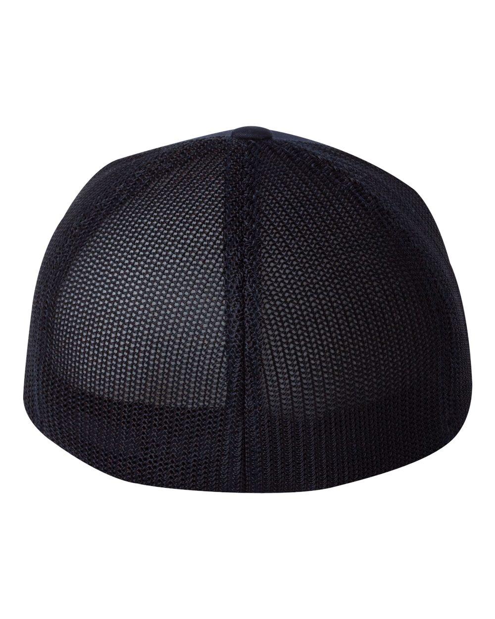 6511 Flexfit Trucker Hat Mesh Cap - Back Image