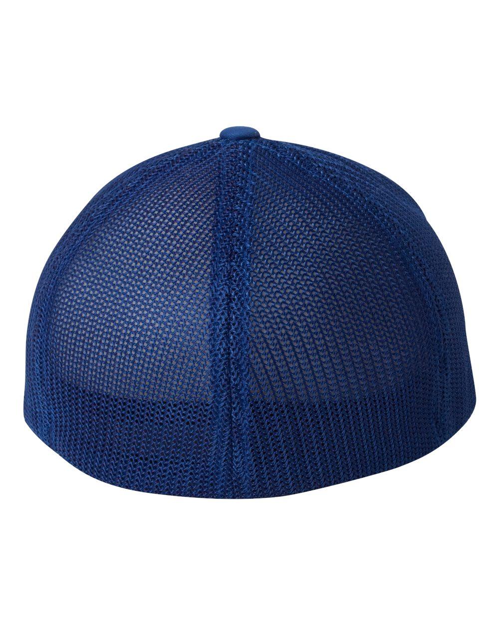 6511 Flexfit Trucker Hat Mesh Cap - Back Image