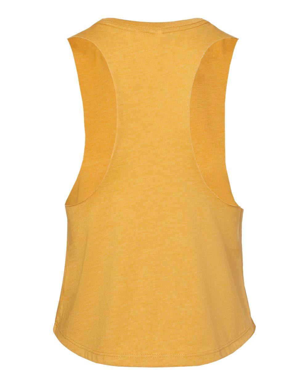 6682 Bella + Canvas Womens Racerback Cropped Tank - Back Image