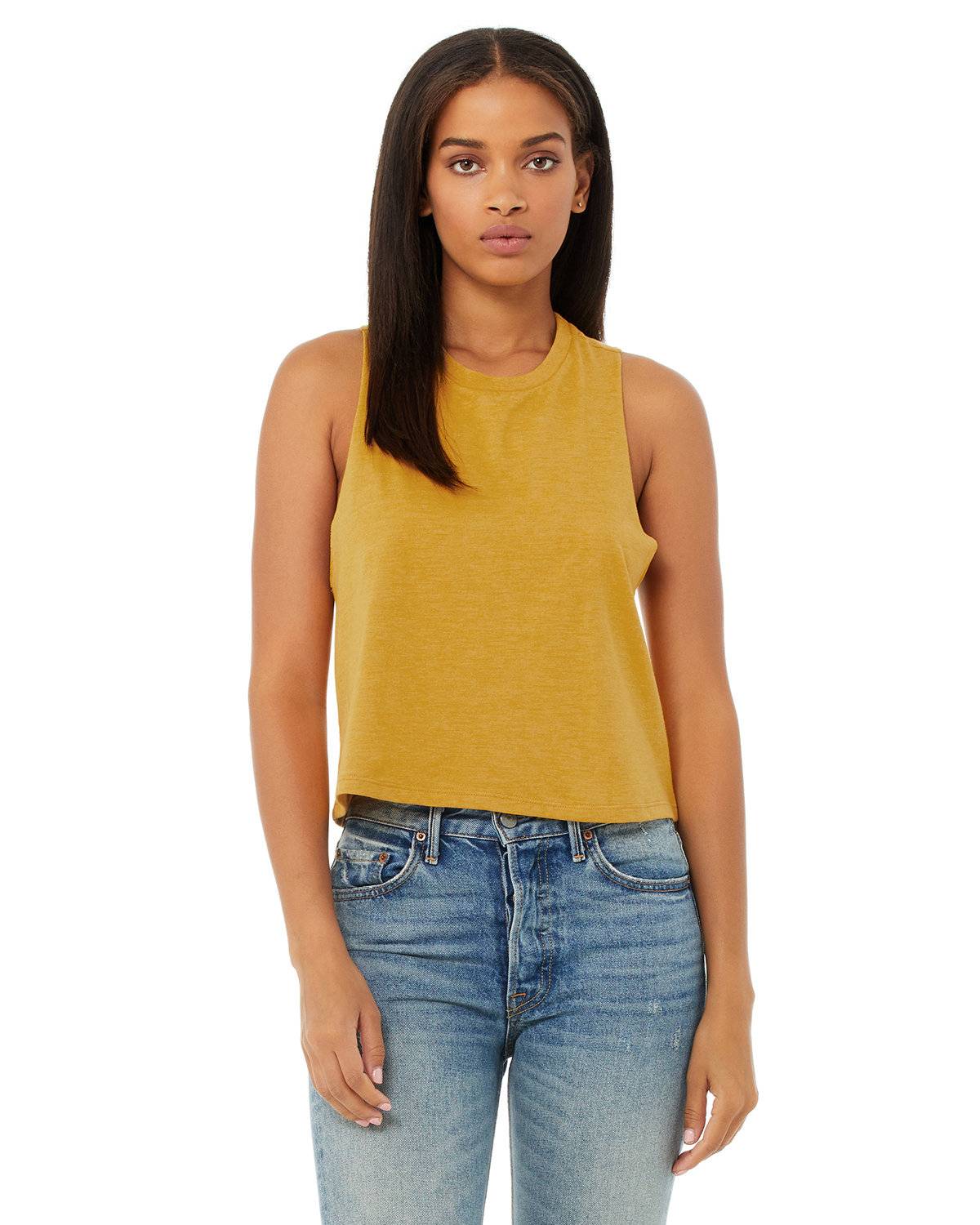 6682 Bella + Canvas Womens Racerback Cropped Tank