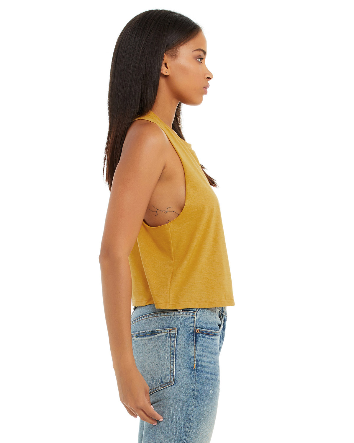 6682 Bella + Canvas Womens Racerback Cropped Tank - Siide Image