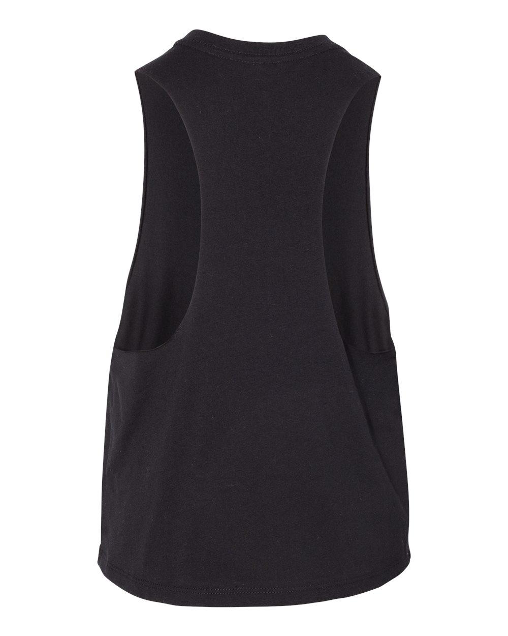 6682 Bella + Canvas Womens Racerback Cropped Tank - Back Image