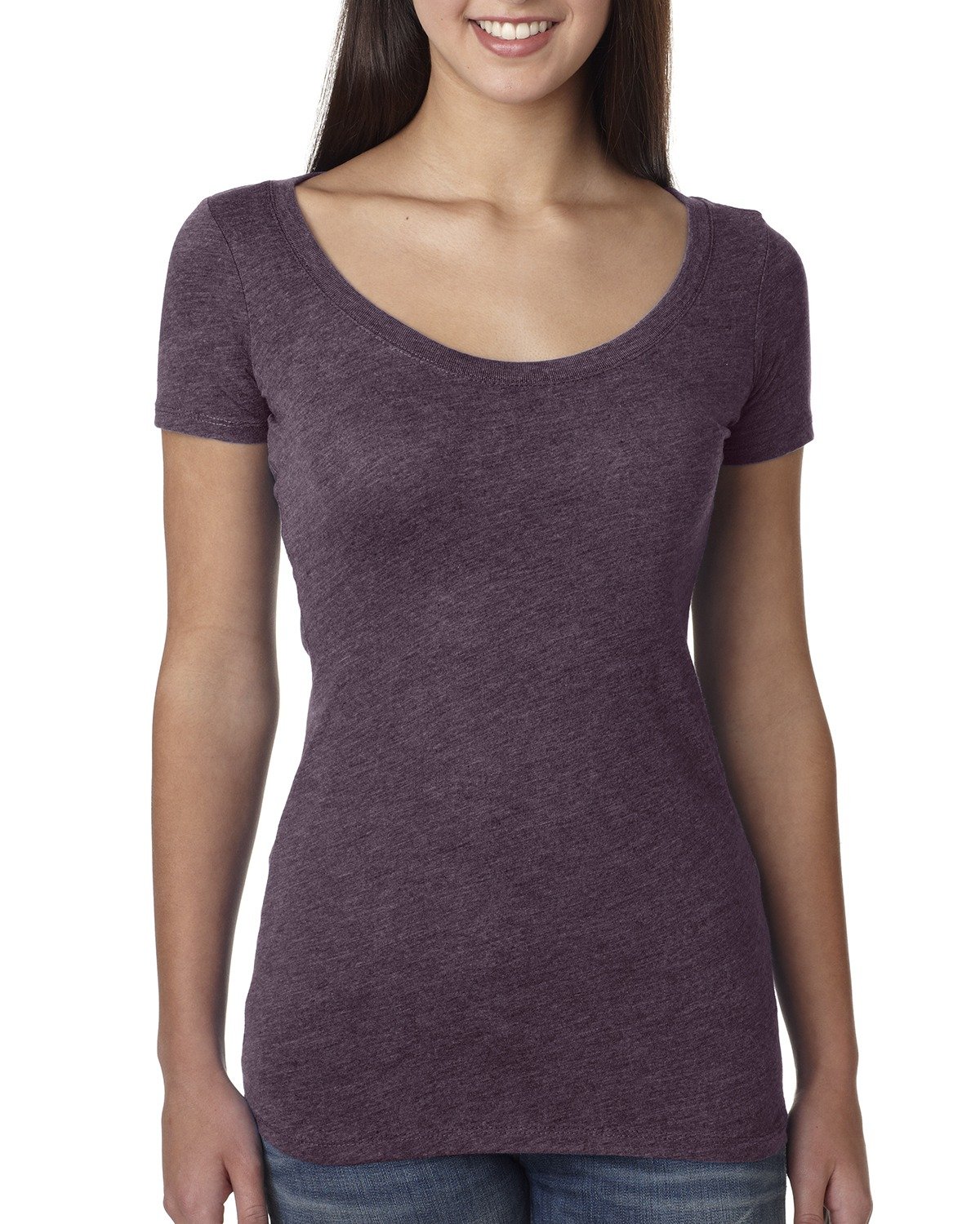 6730 Next Level Women’s Triblend Short Sleeve Scoop Zoom Image