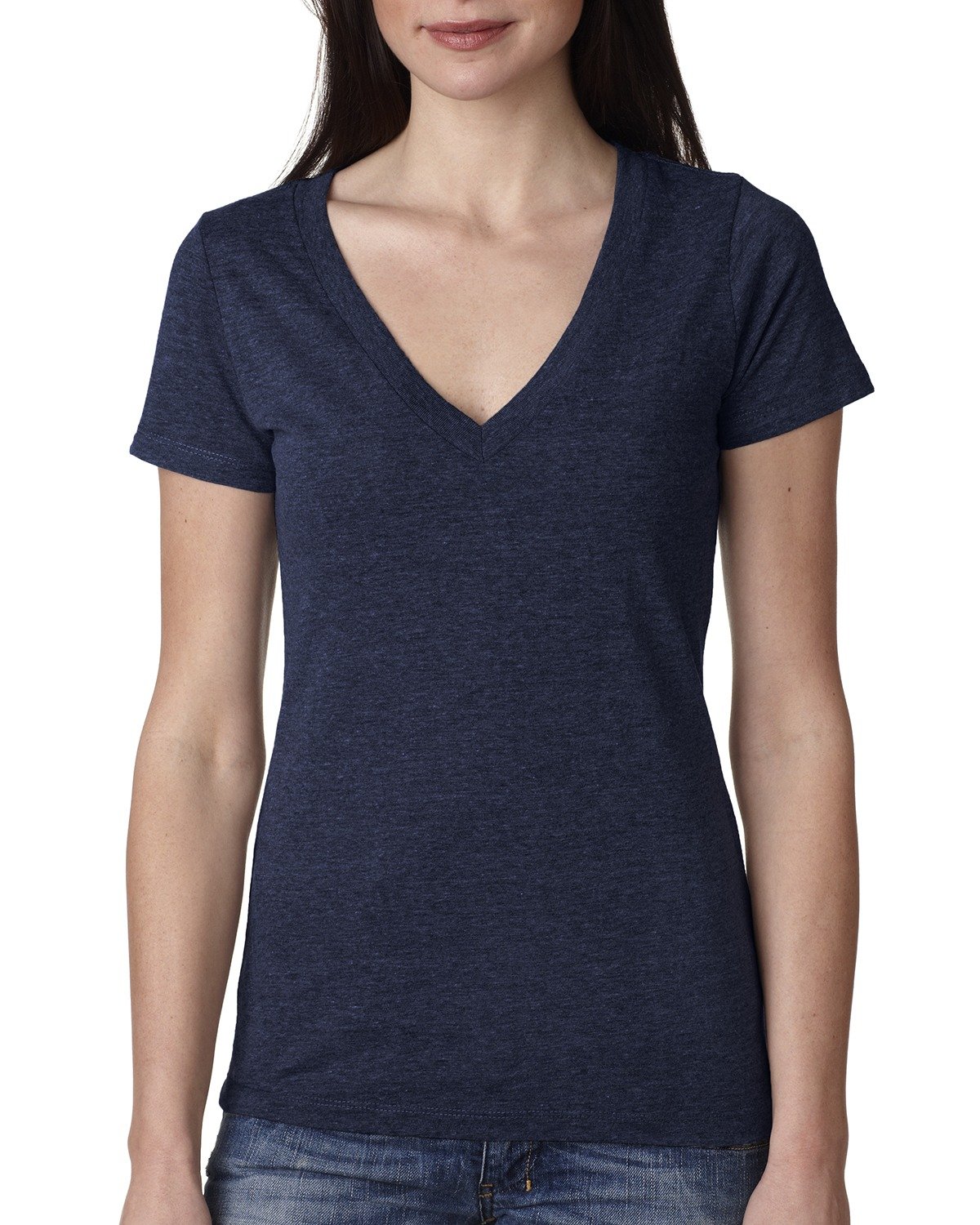 6740 Next Level Women’s Triblend Short Sleeve Deep V