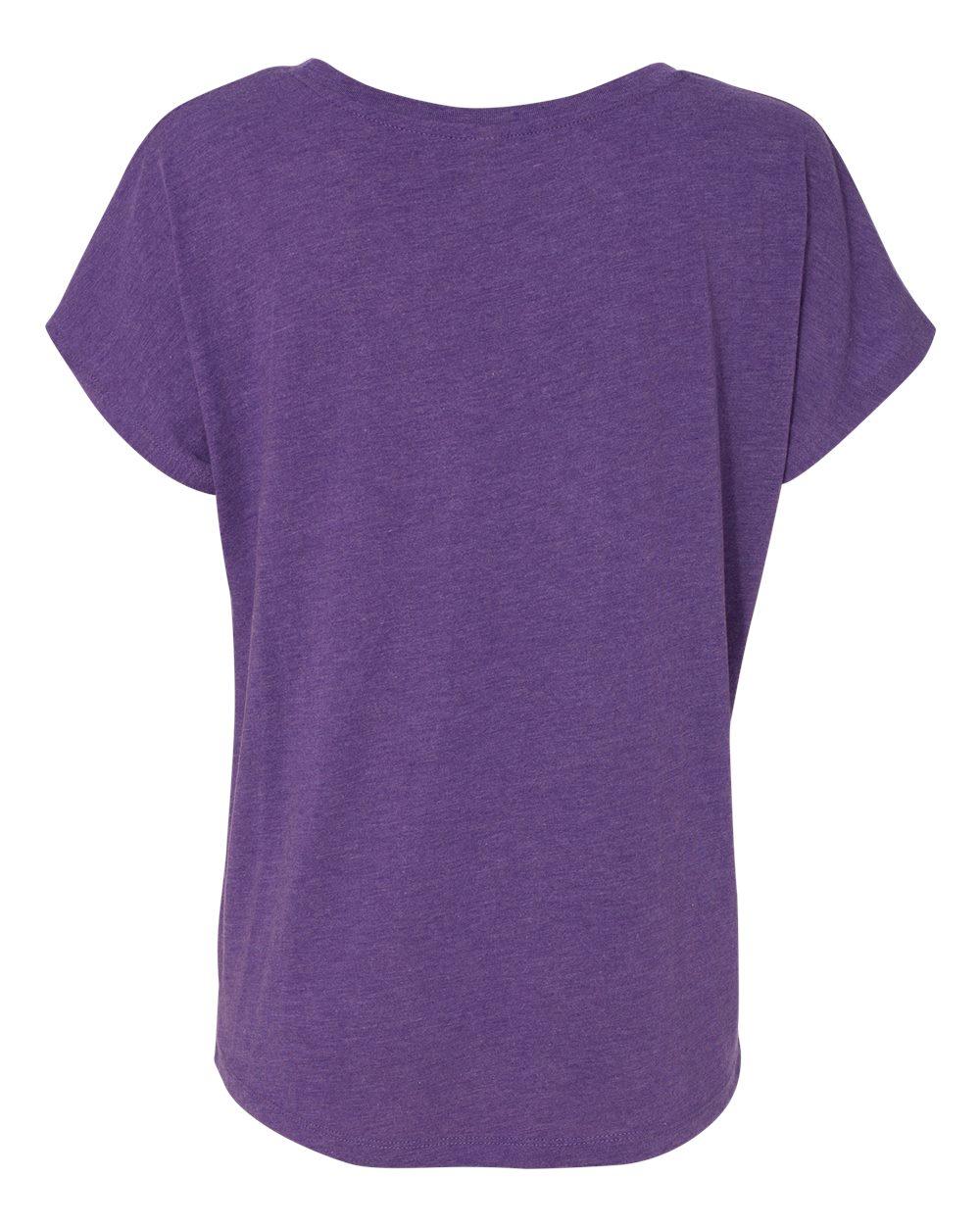Next Level Embroidery 6760 Women’s Triblend Short Sleeve Dolman - Back Image