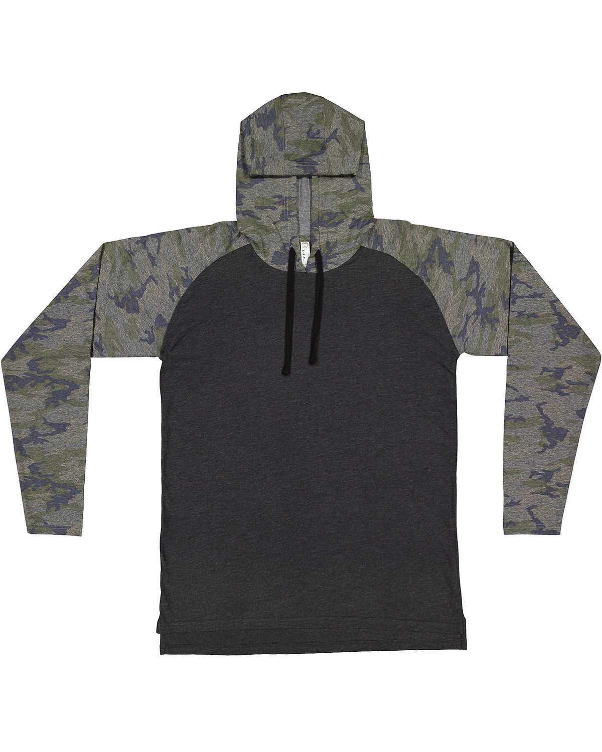 6917 LAT Mens Hooded Raglan Long Sleeve Fine Jersey T-Shirt 6917 LAT Mens Hooded Raglan Long Sleeve Fine Jersey T-Shirt