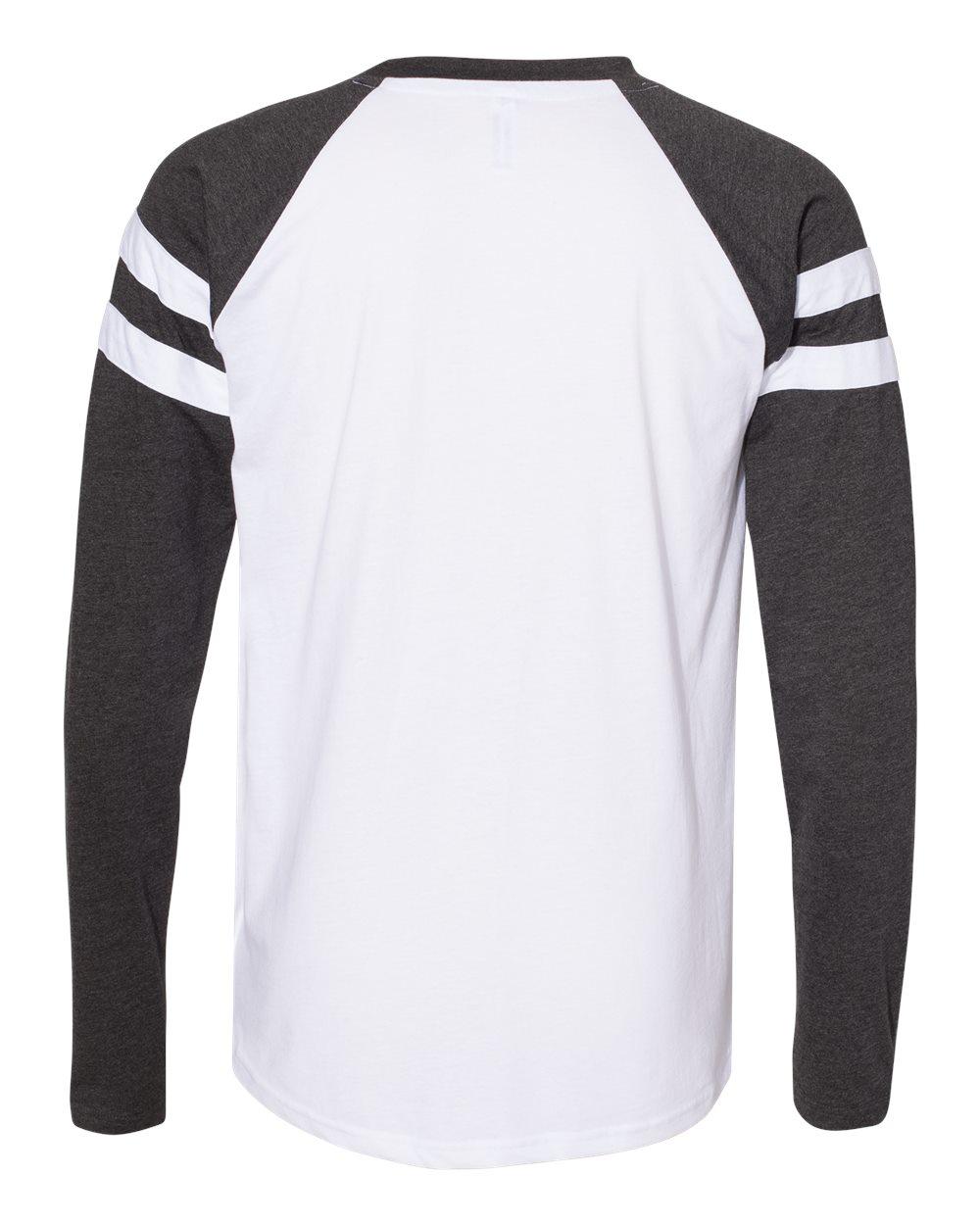 6934 LAT Mens Gameday Mash-Up Long Sleeve Fine Jersey T-Shirt - Back Image