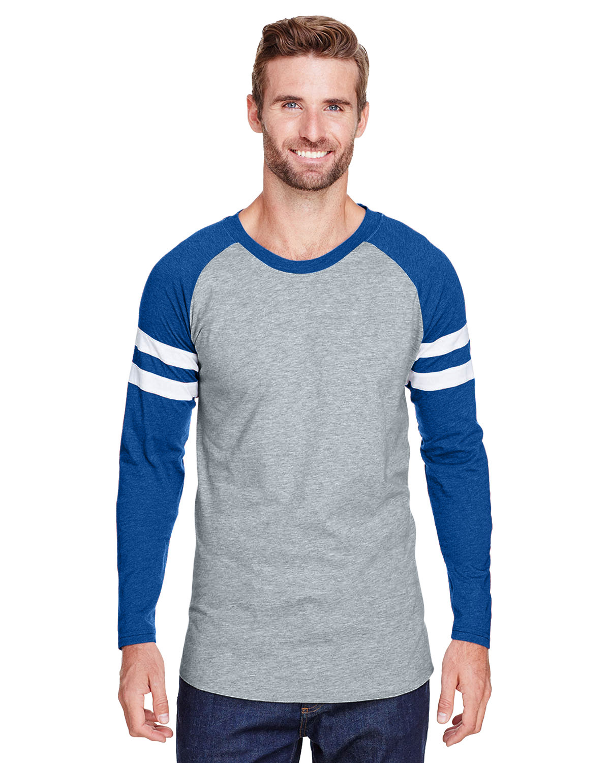 6934 LAT Mens Gameday Mash-Up Long Sleeve Fine Jersey T-Shirt 6934 LAT Mens Gameday Mash-Up Long Sleeve Fine Jersey T-Shirt