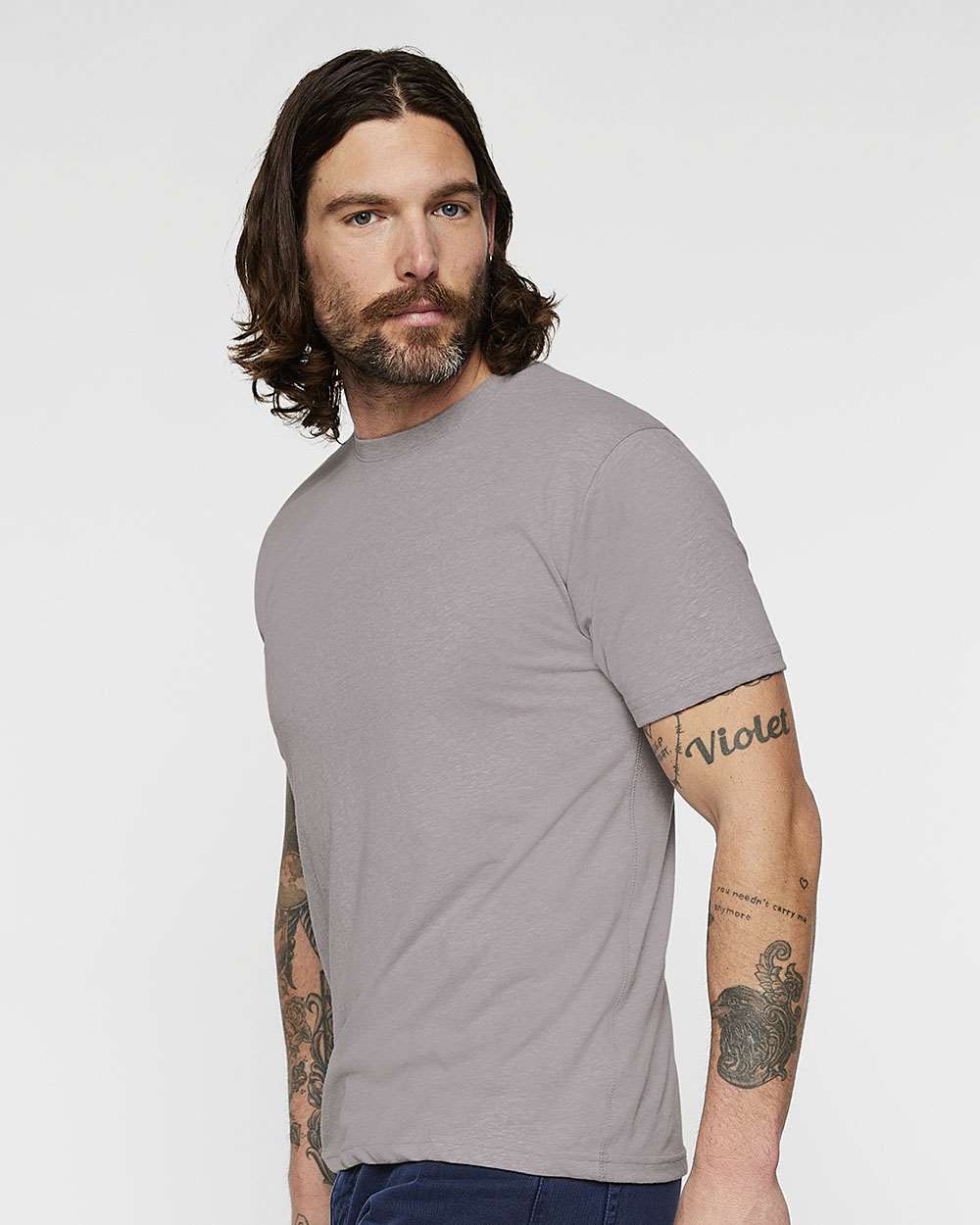 6991 LAT Mens Harborside Melange Jersey T-Shirt - Siide Image