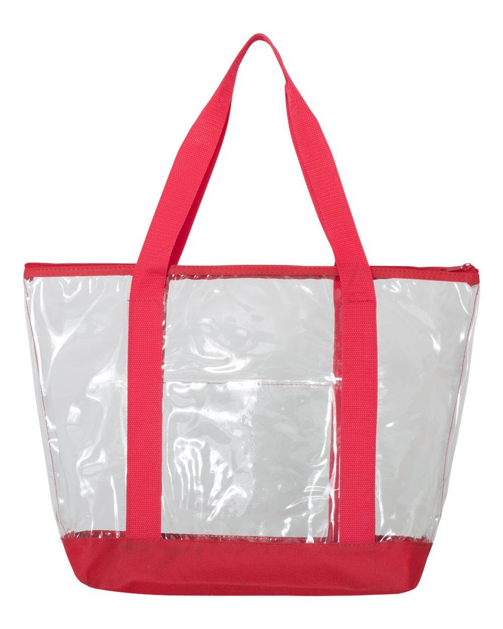 7009 Liberty Bags Large Clear Tote - Back Image