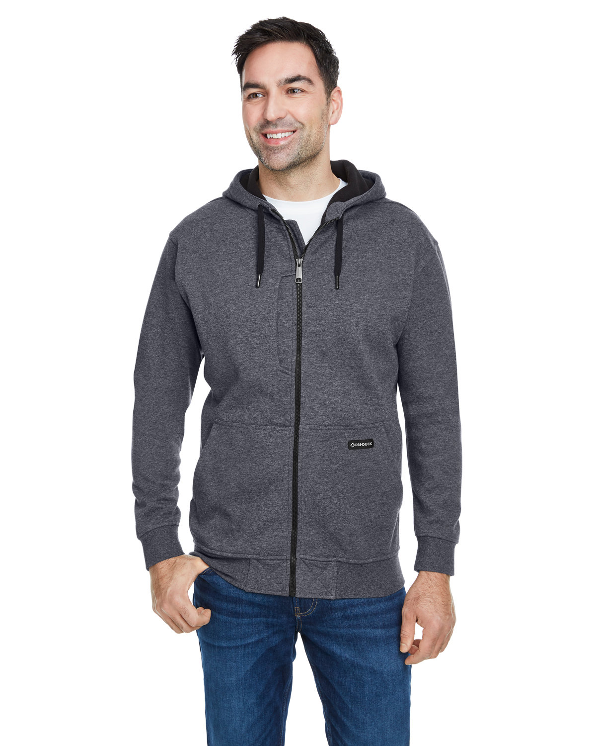 7040 Dri Duck Mens Bateman Power Full Zip Hooded Fleece