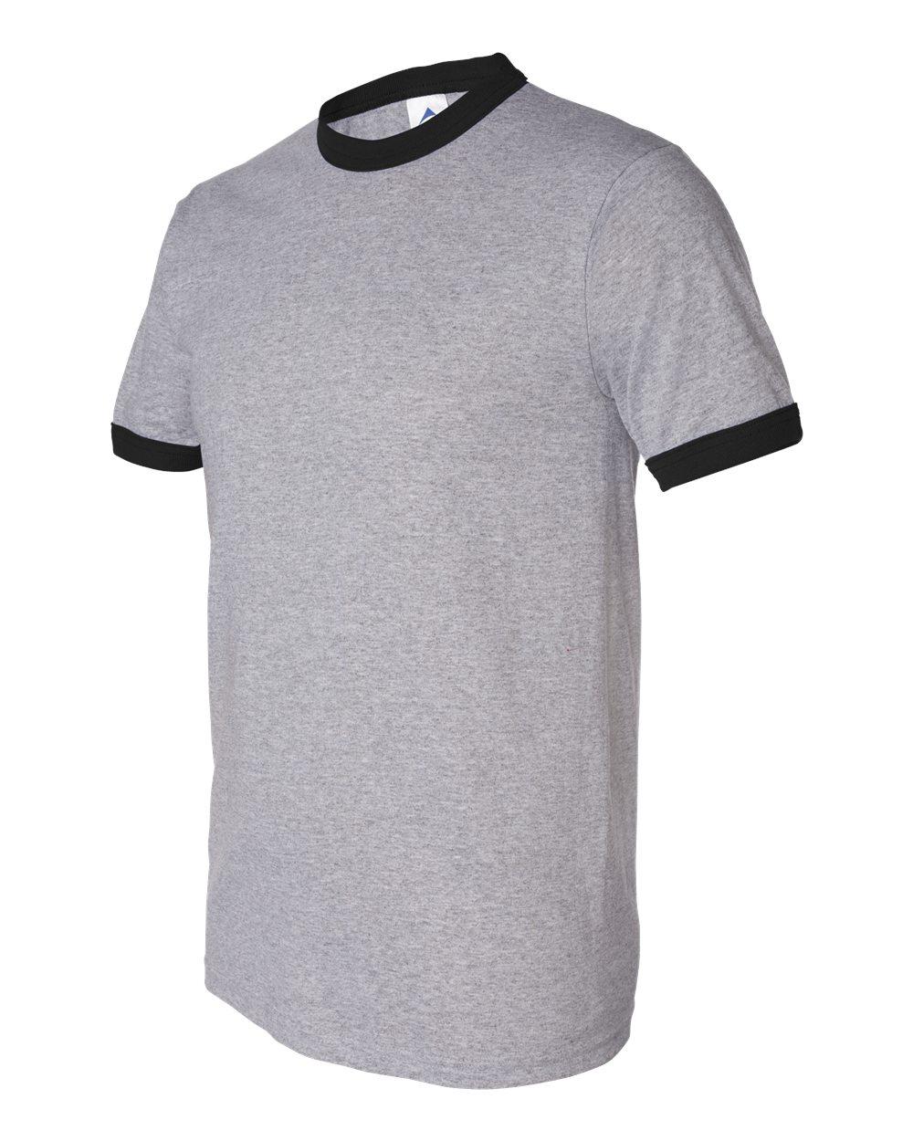 710 Augusta Drop Ship Adult Ringer T-Shirt - Siide Image