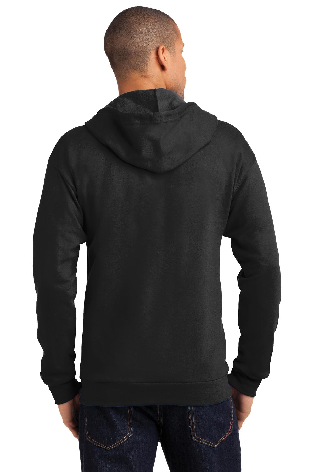 71600 Anvil Full-Zip Hooded Sweatshirt - Back Image