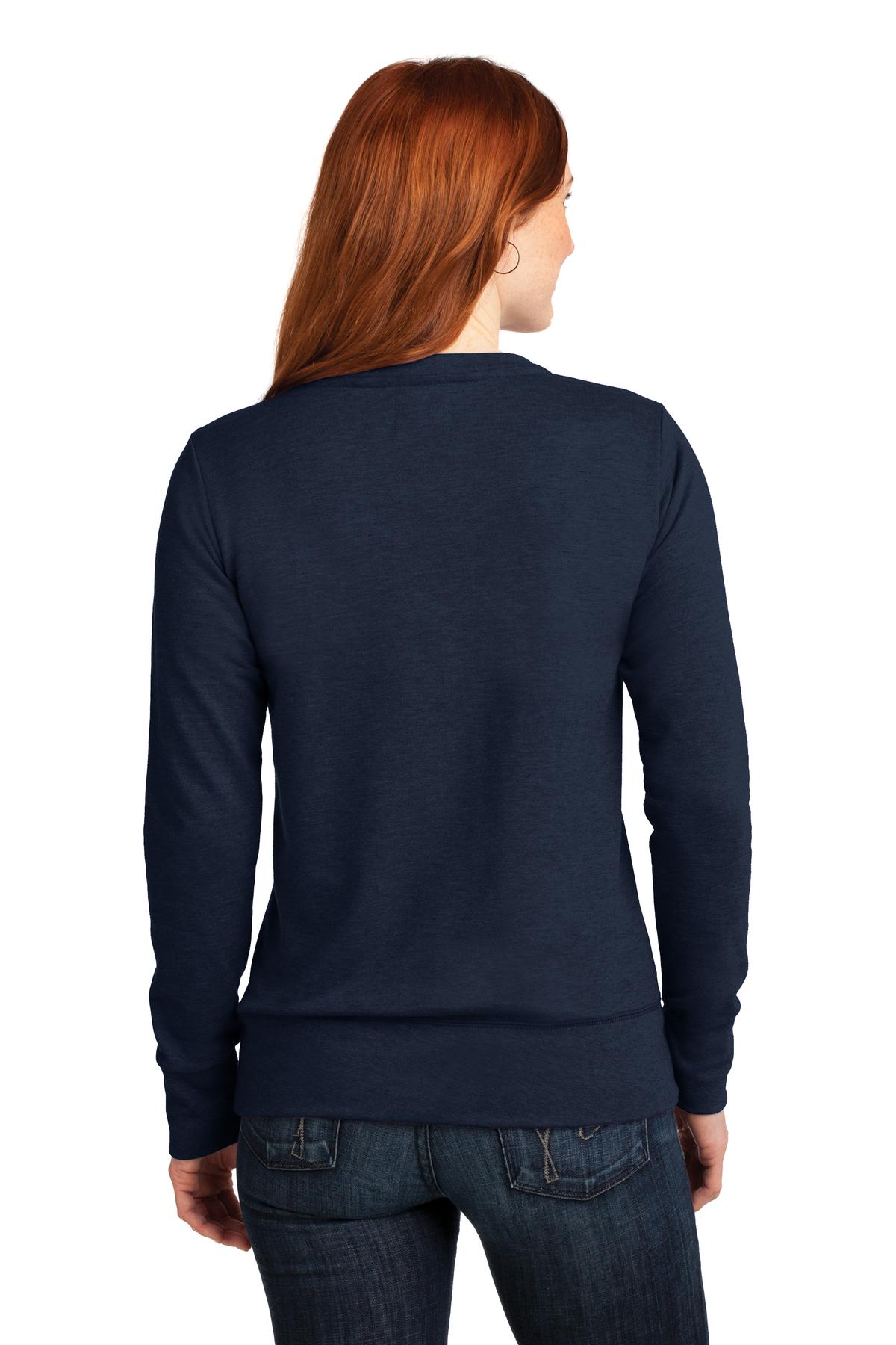 72000L Anvil Womens Mid-Scoop French Terry - Back Image