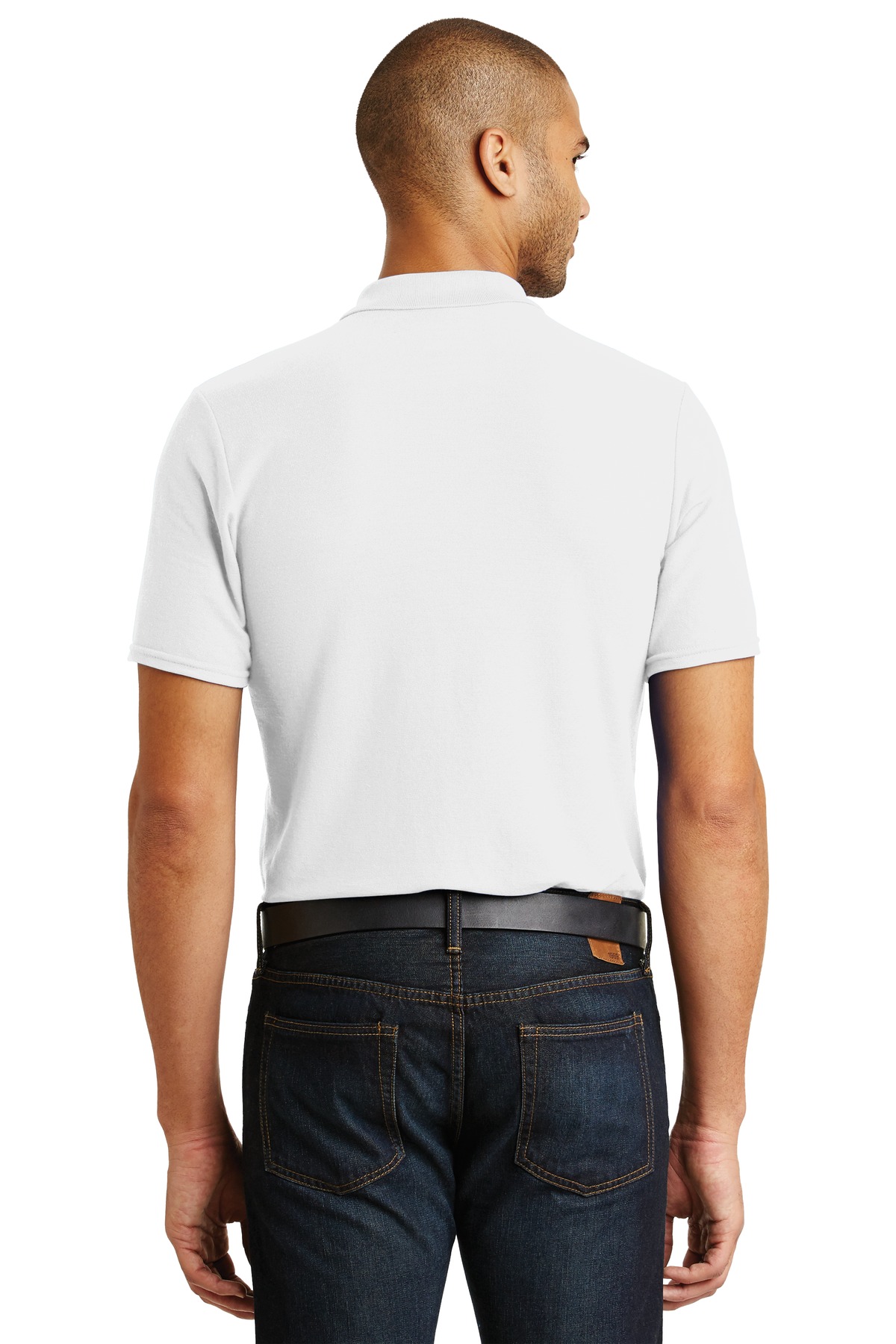 72800 Gildan DryBlend 6-Ounce Double Pique Sport Shirt. - Back Image
