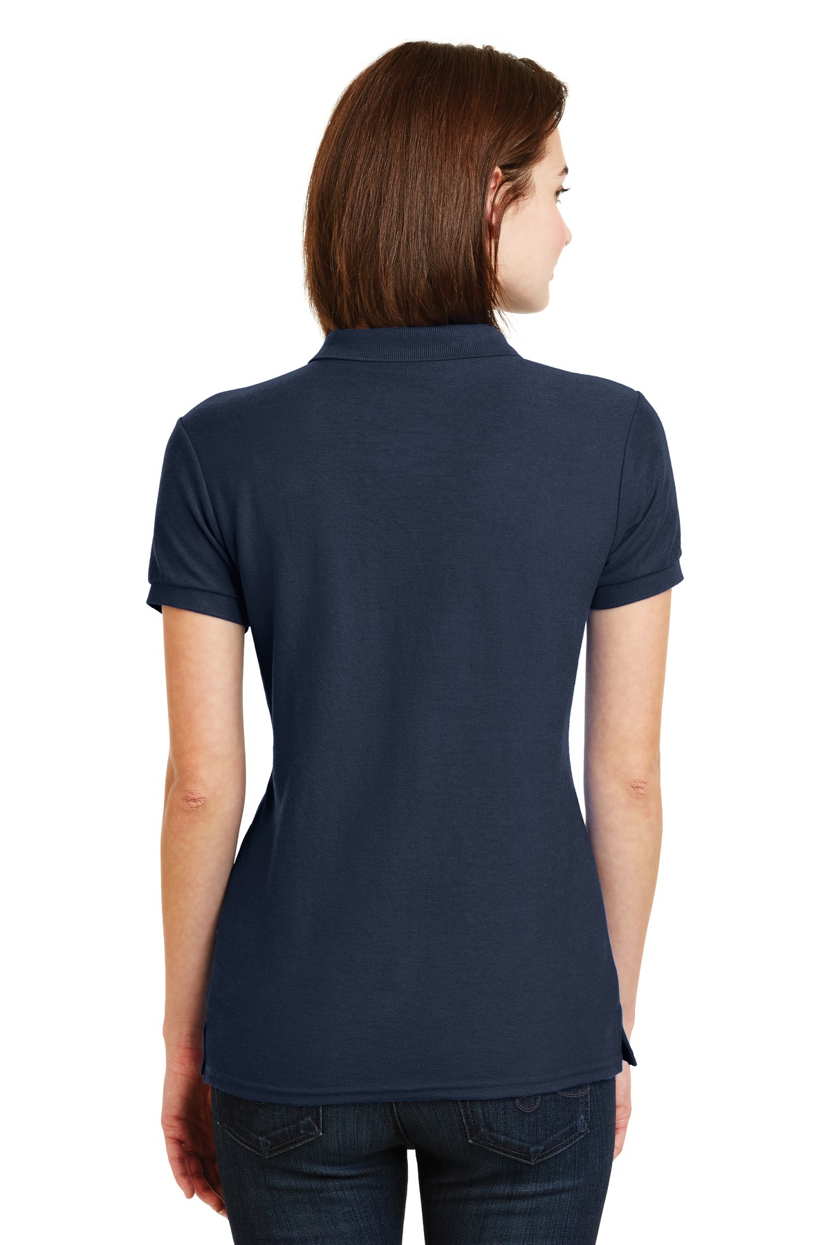 72800L Gildan DryBlend Women’s Double Piqué Sport Shirt 72800L Gildan DryBlend Women’s Double Piqué Sport Shirt - Back Image