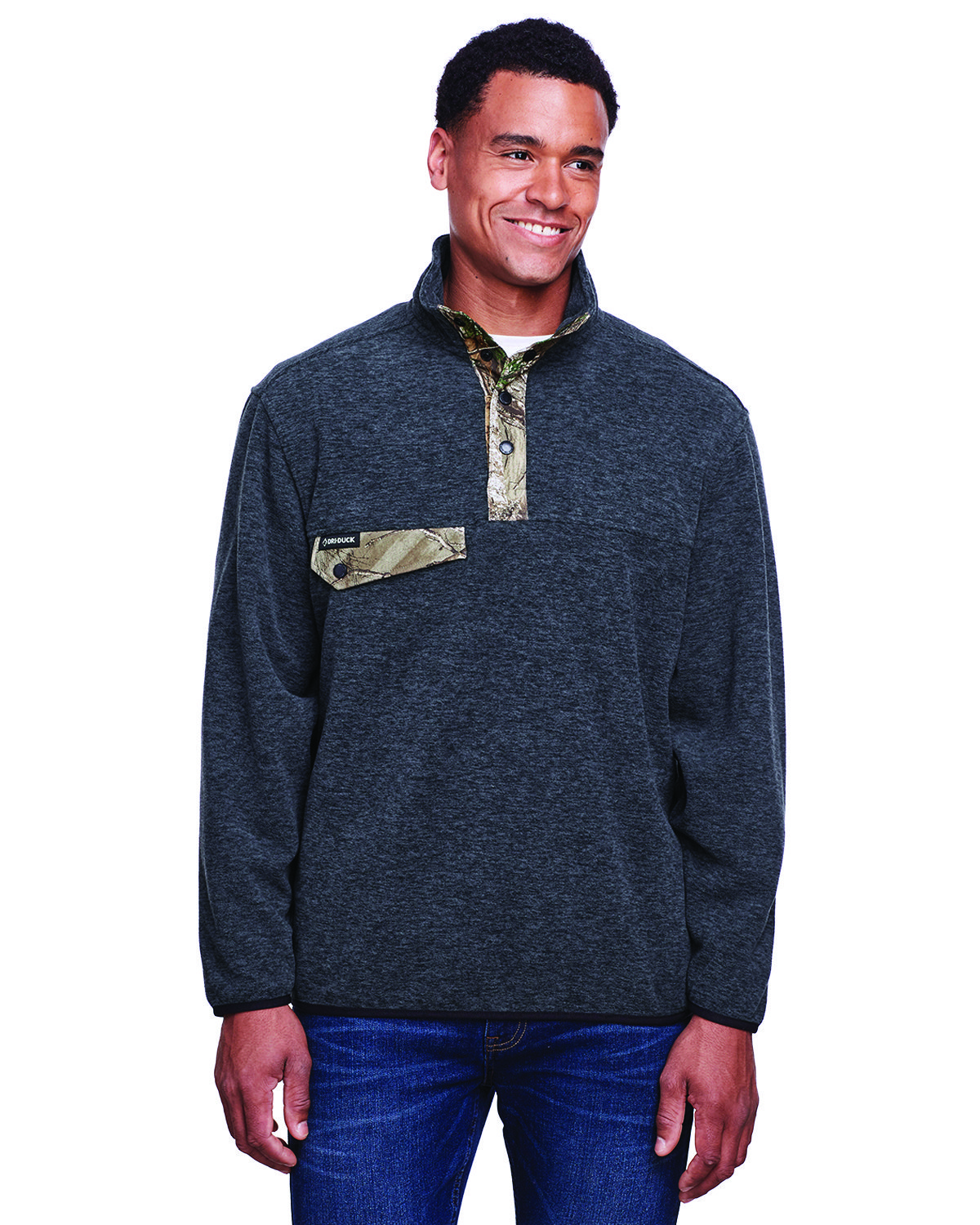 7352 Dri Duck Mens Denali Fleece Pullover Jacket